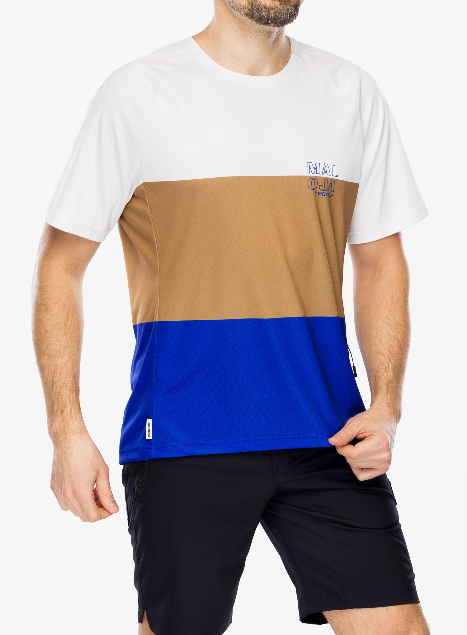 Футболка мтб Maloja Baretti Multi - glacier milk multi