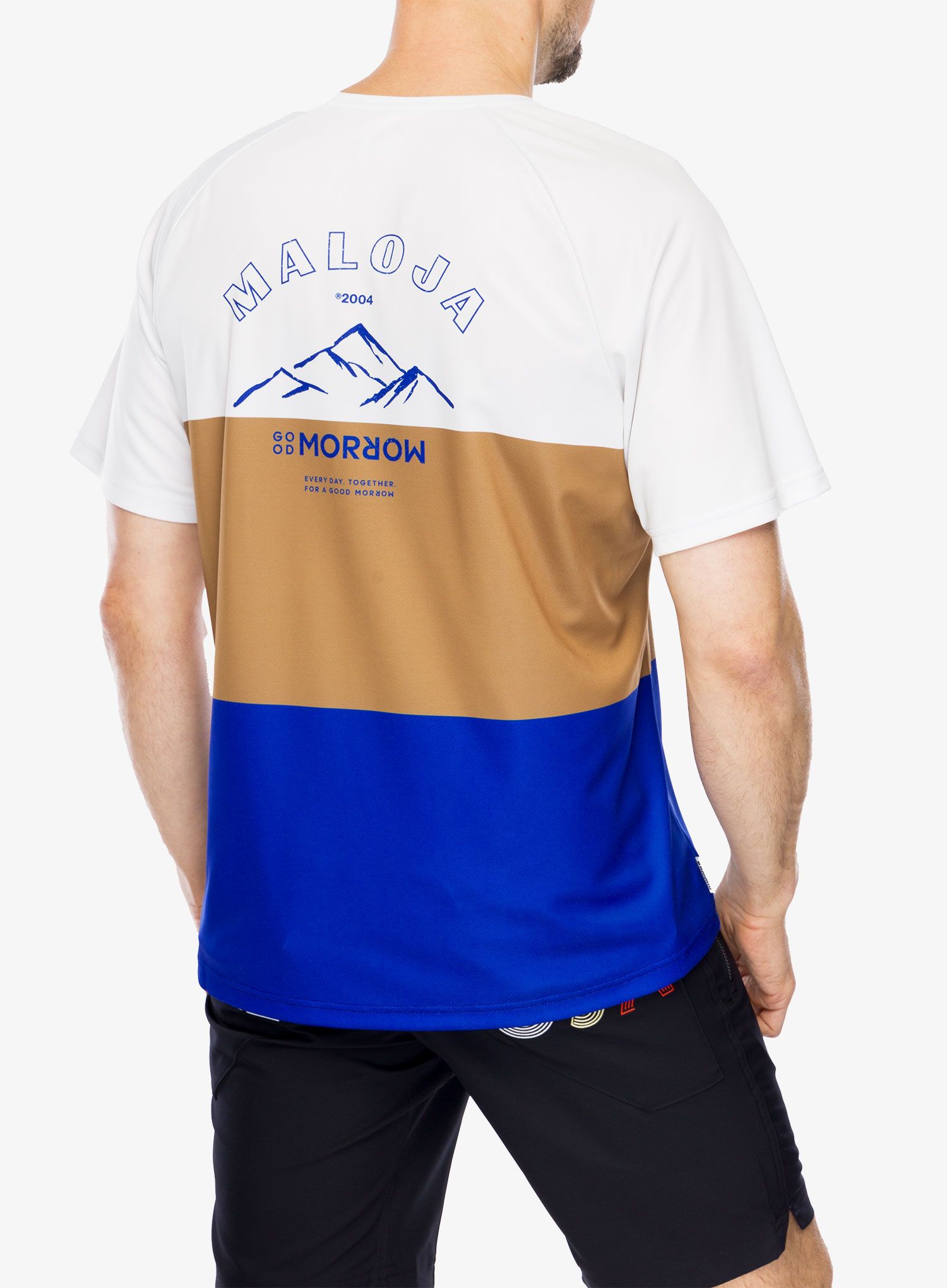 Футболка мтб Maloja Baretti Multi - glacier milk multi