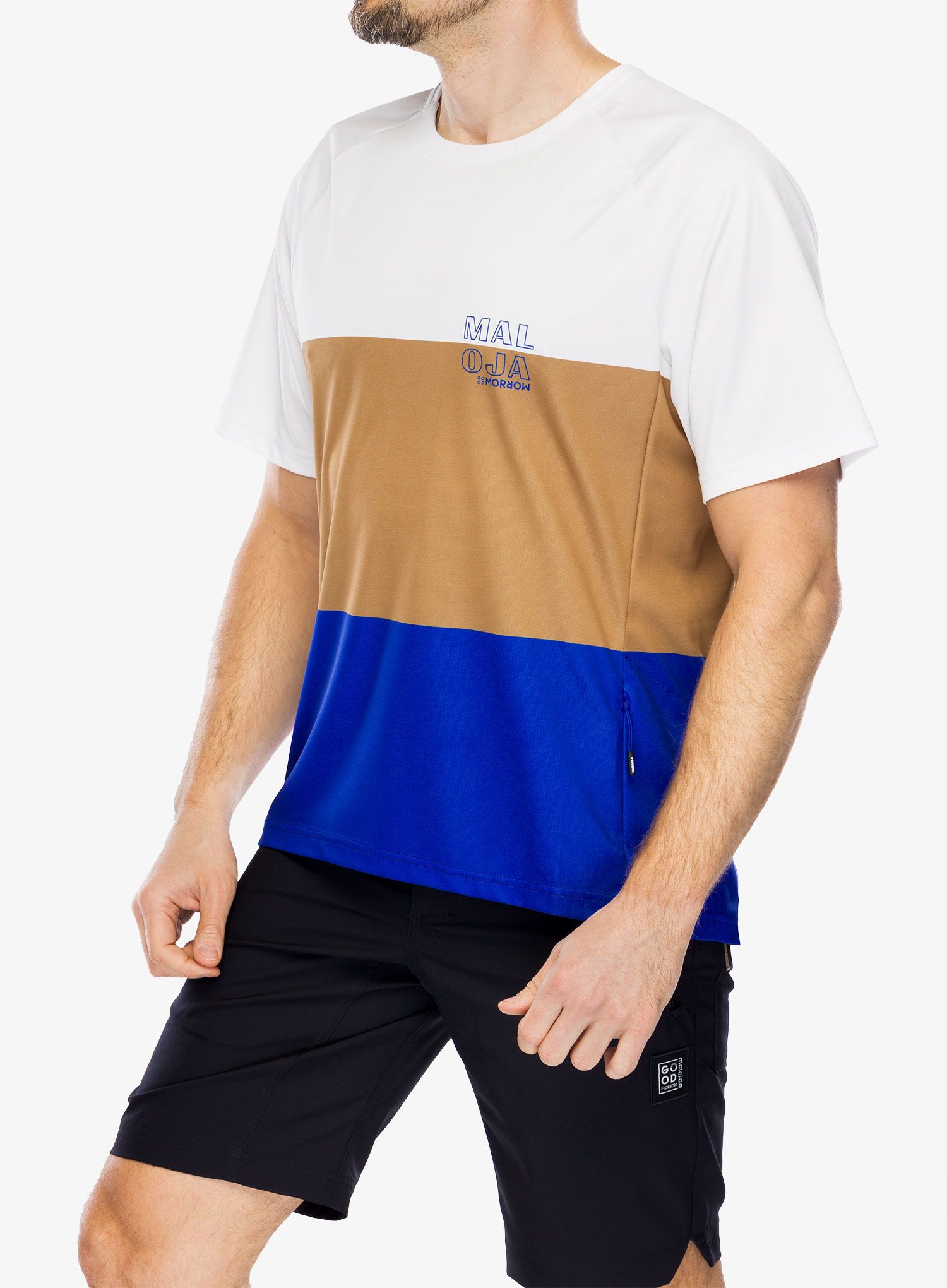 Футболка мтб Maloja Baretti Multi - glacier milk multi