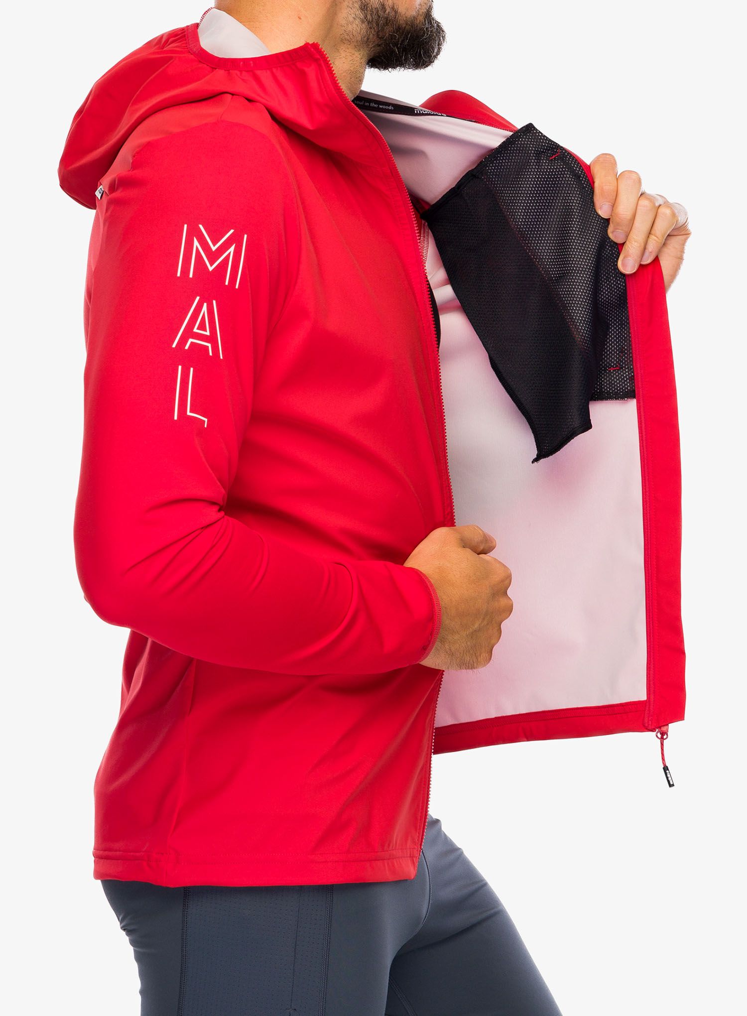 Куртка softshell Maloja Beifuss - fire red