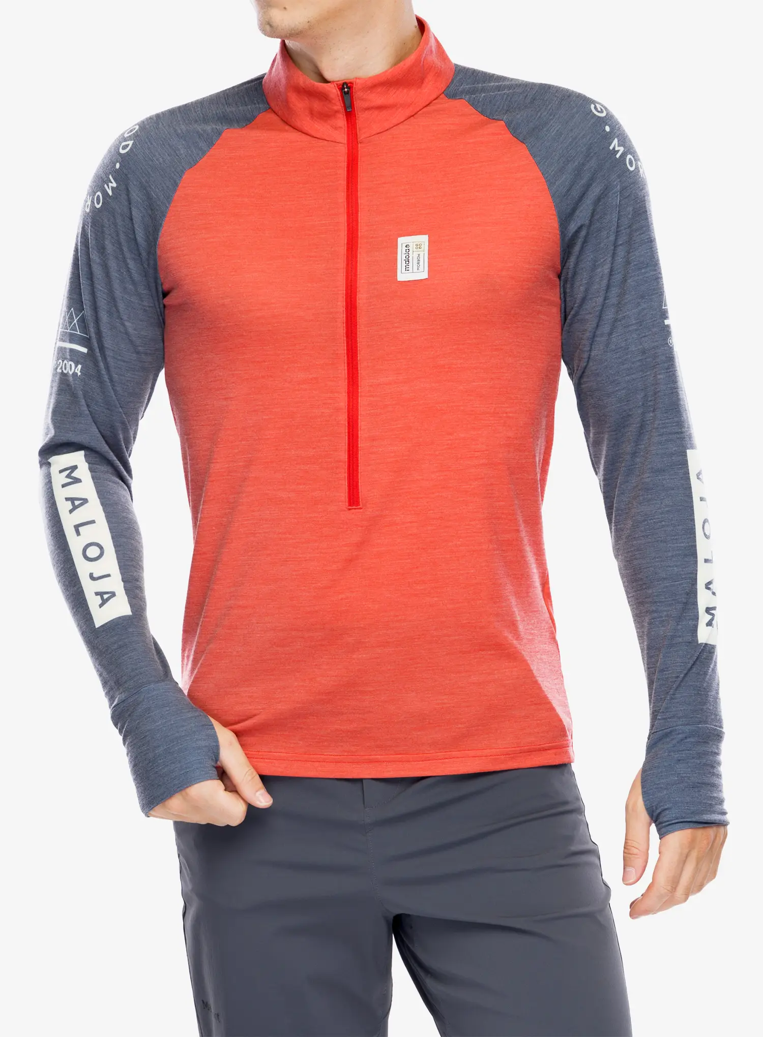 Кофта Maloja Bogone - fire red multi