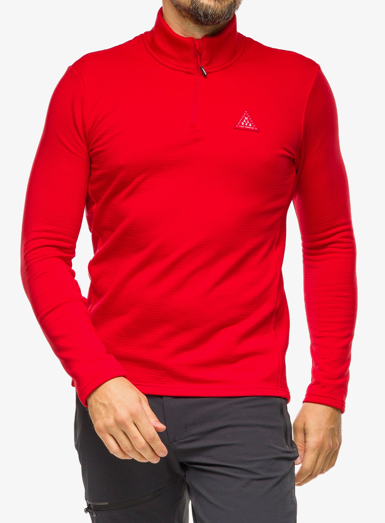 Кофта на блискавці 1/2 Maloja Cesar - fire red