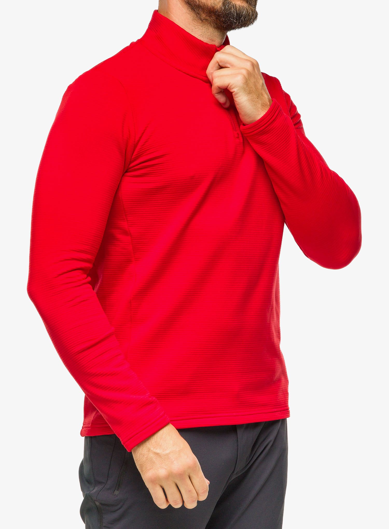 Кофта на блискавці 1/2 Maloja Cesar - fire red