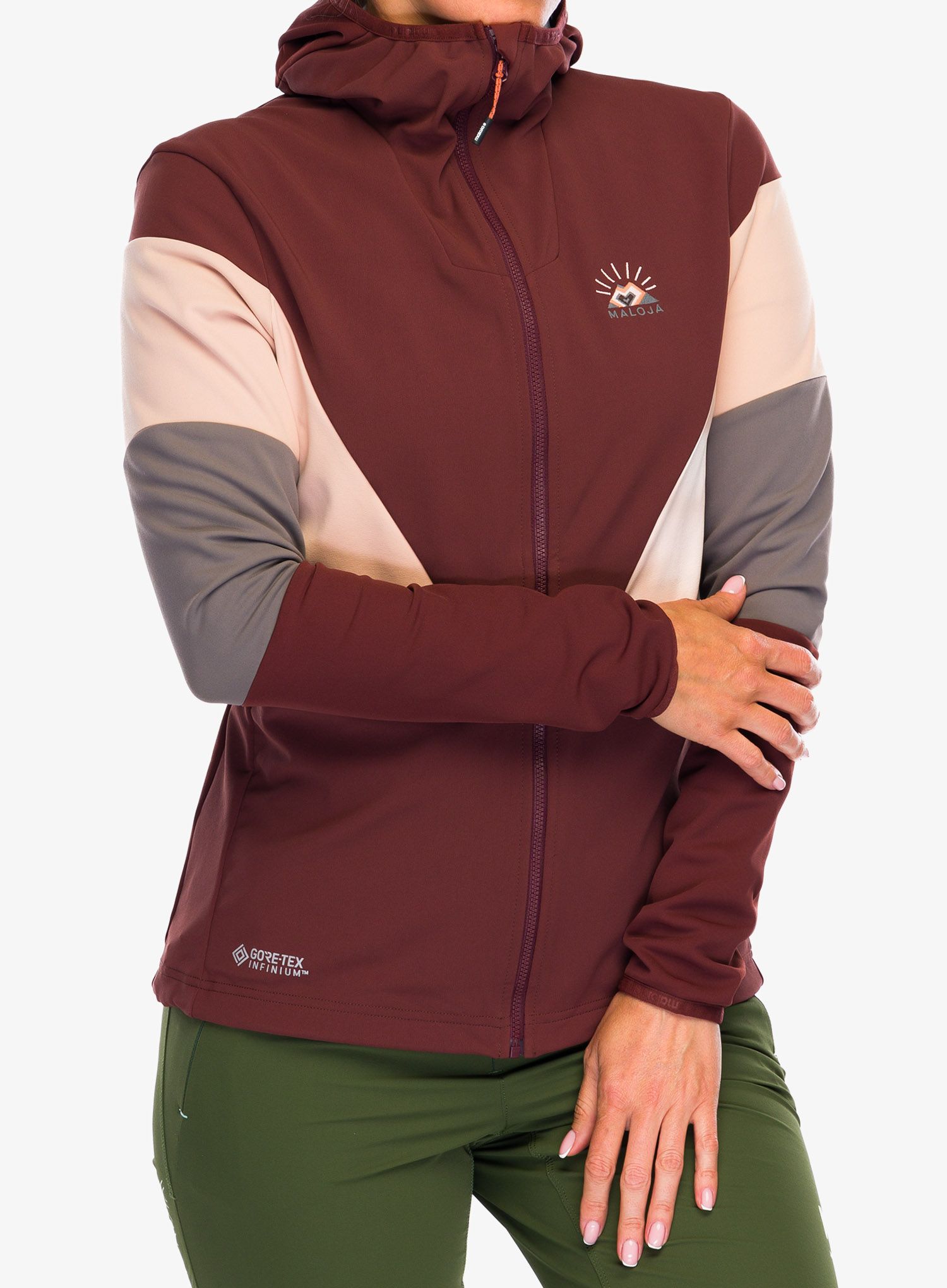 Куртка softshell жіноча Maloja Geranium - squirrel multi