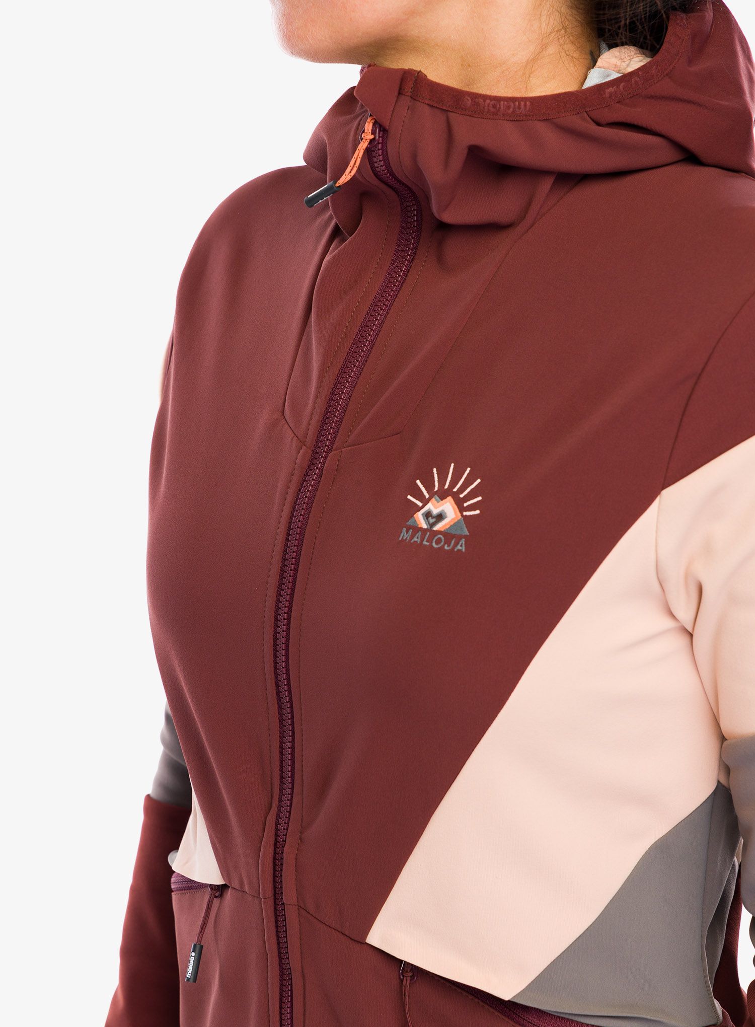 Куртка softshell жіноча Maloja Geranium - squirrel multi