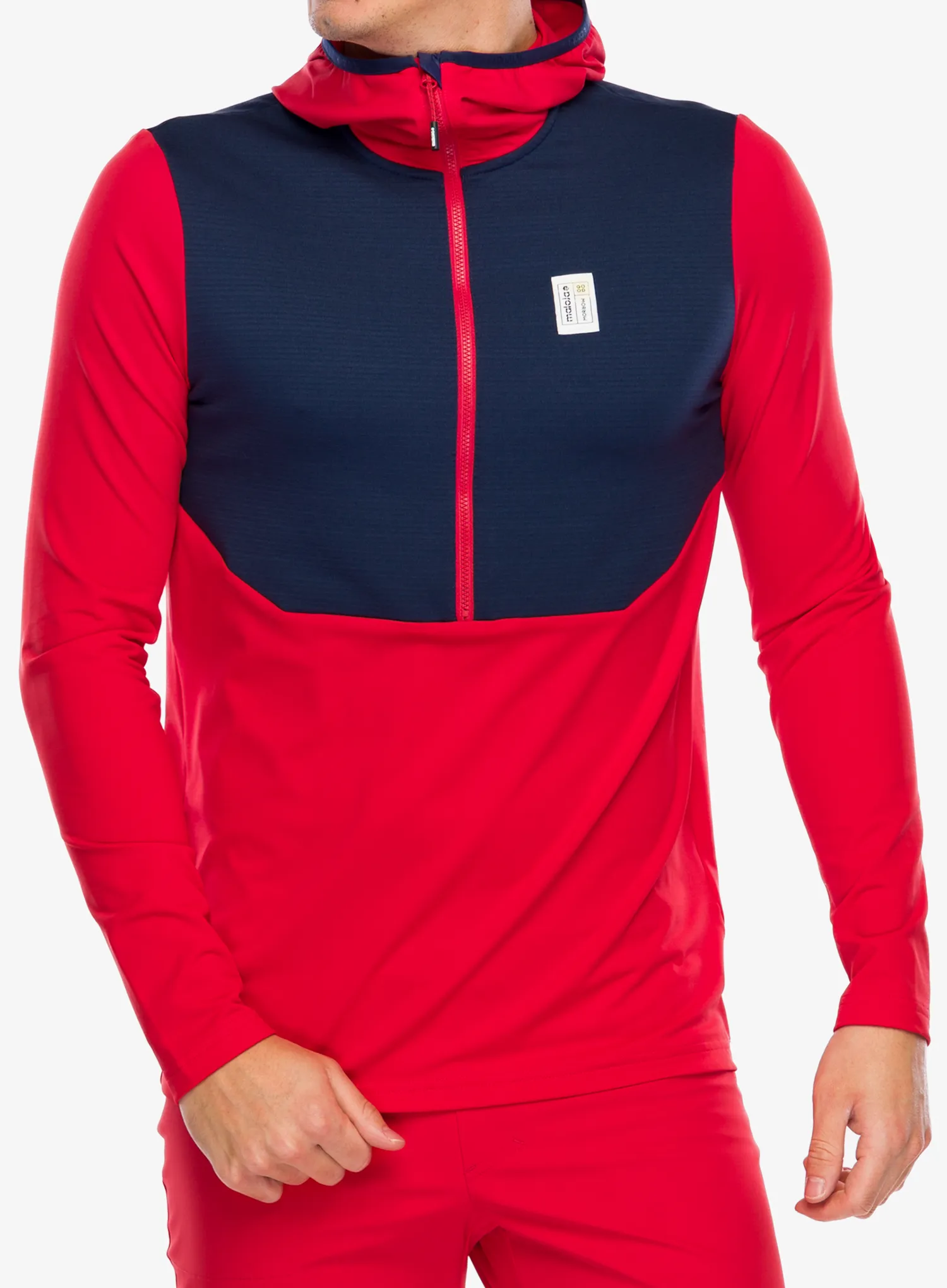 Кофта з каптуром Maloja Kaltern - fire red multi