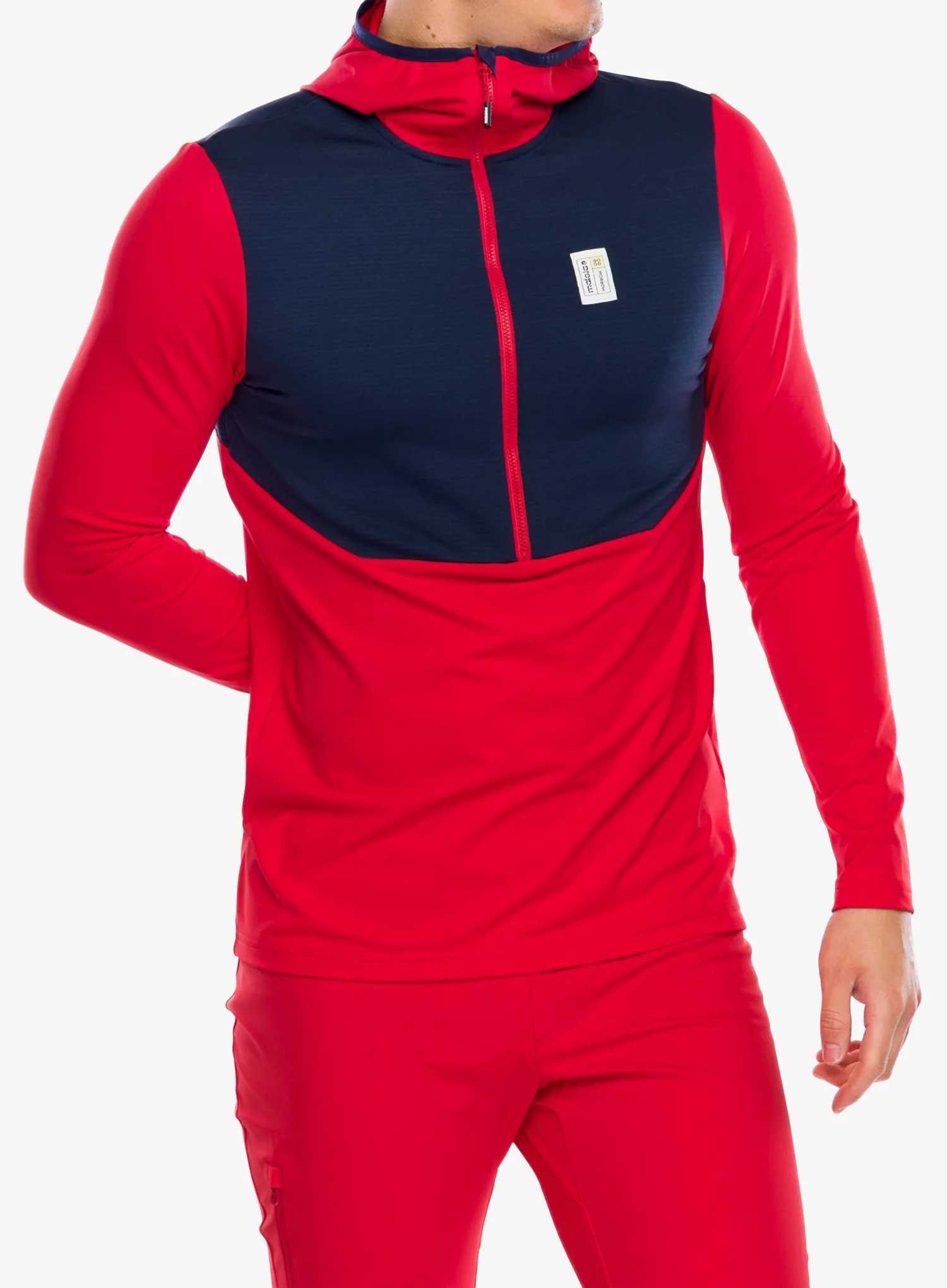 Кофта з каптуром Maloja Kaltern - fire red multi