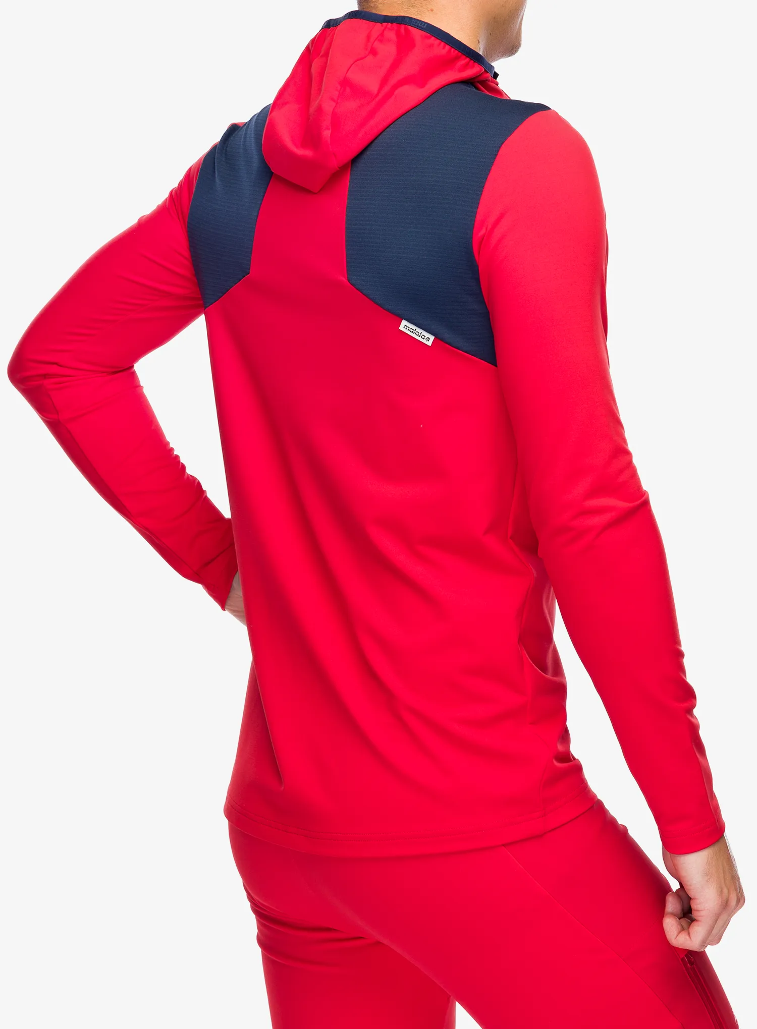 Кофта з каптуром Maloja Kaltern - fire red multi