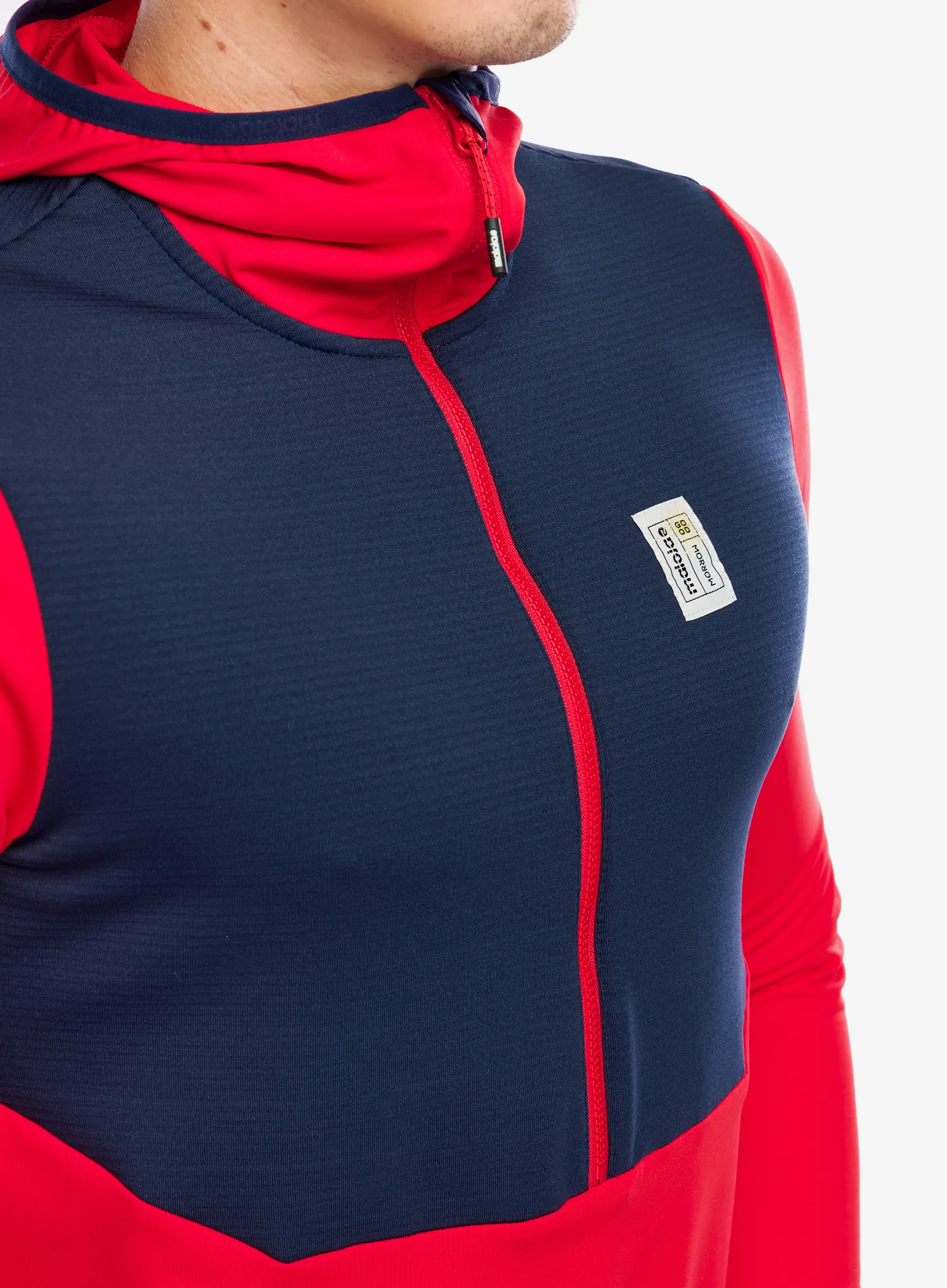 Кофта з каптуром Maloja Kaltern - fire red multi