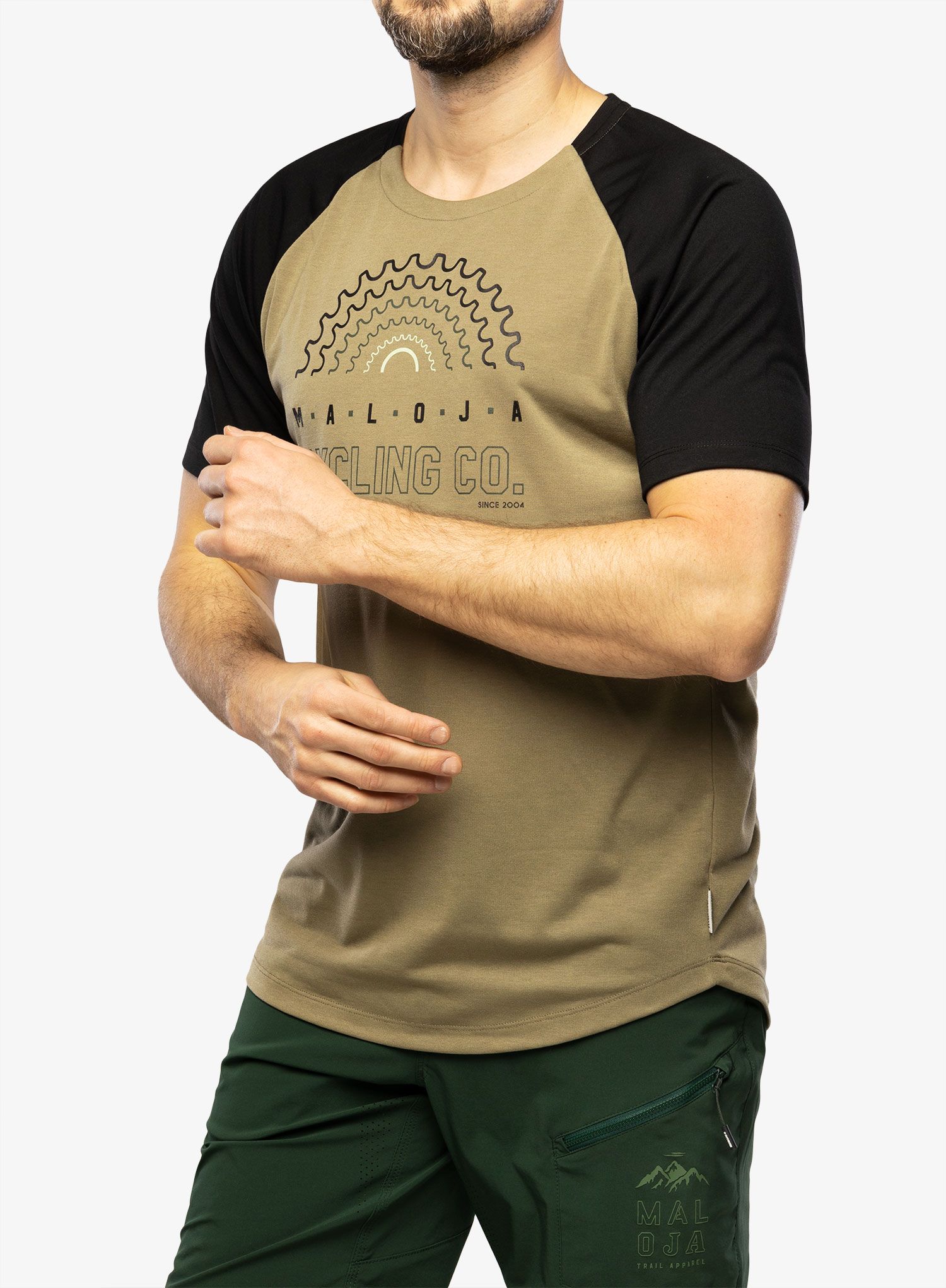 Велофутболка Maloja Keeseck - oak multi