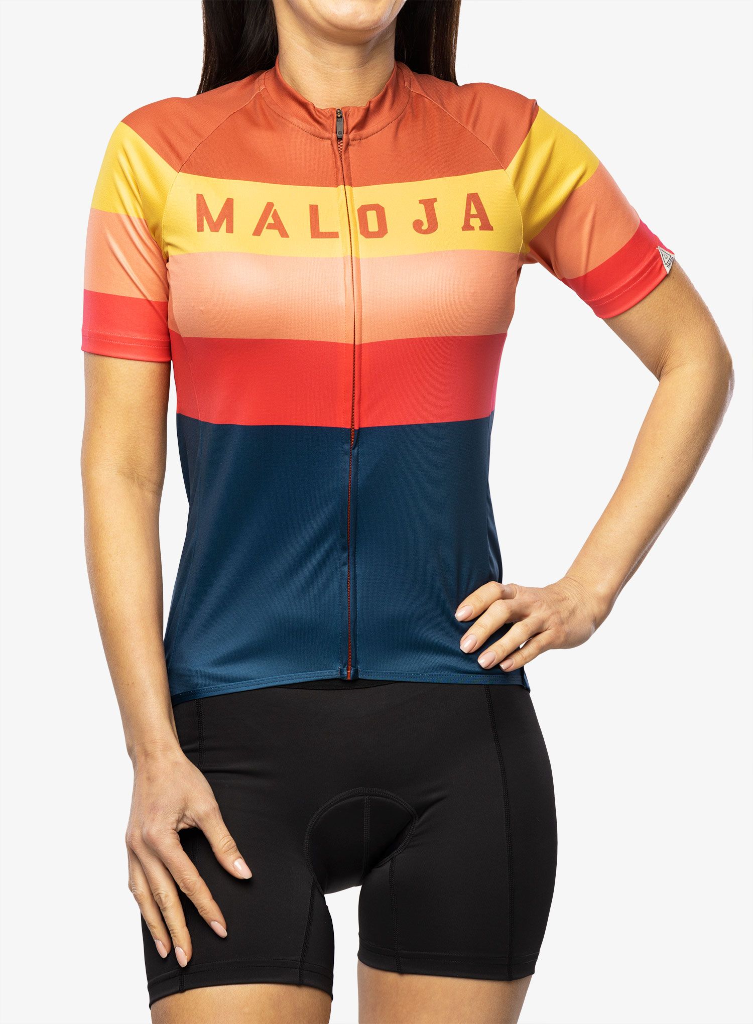 Жіноча велофутболка Maloja Madrisa - midnight multi