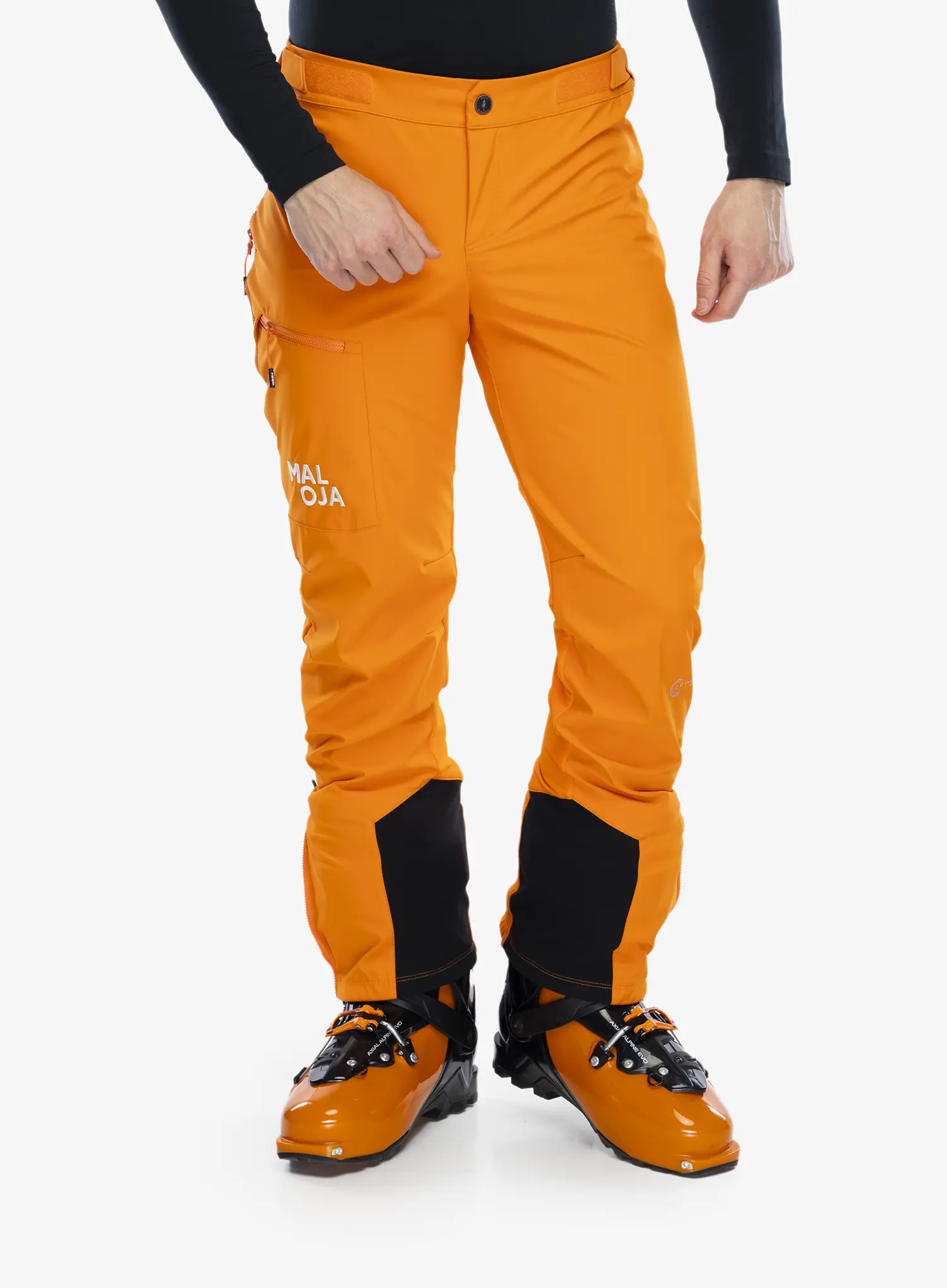 Штани softshell Maloja Schneefink - orange sun