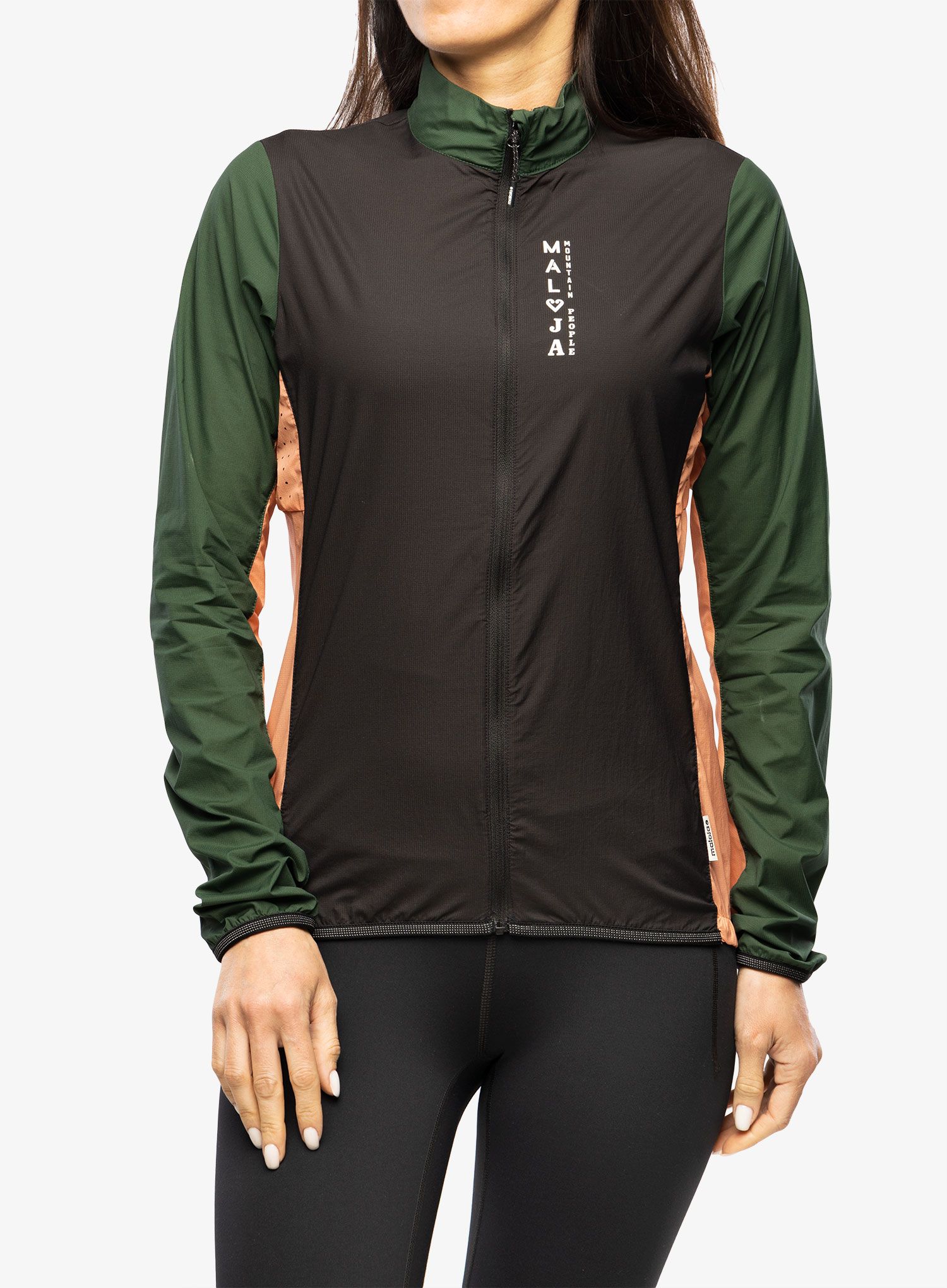 Жіноча велофутболка Maloja Seis Jacket - moonless multi