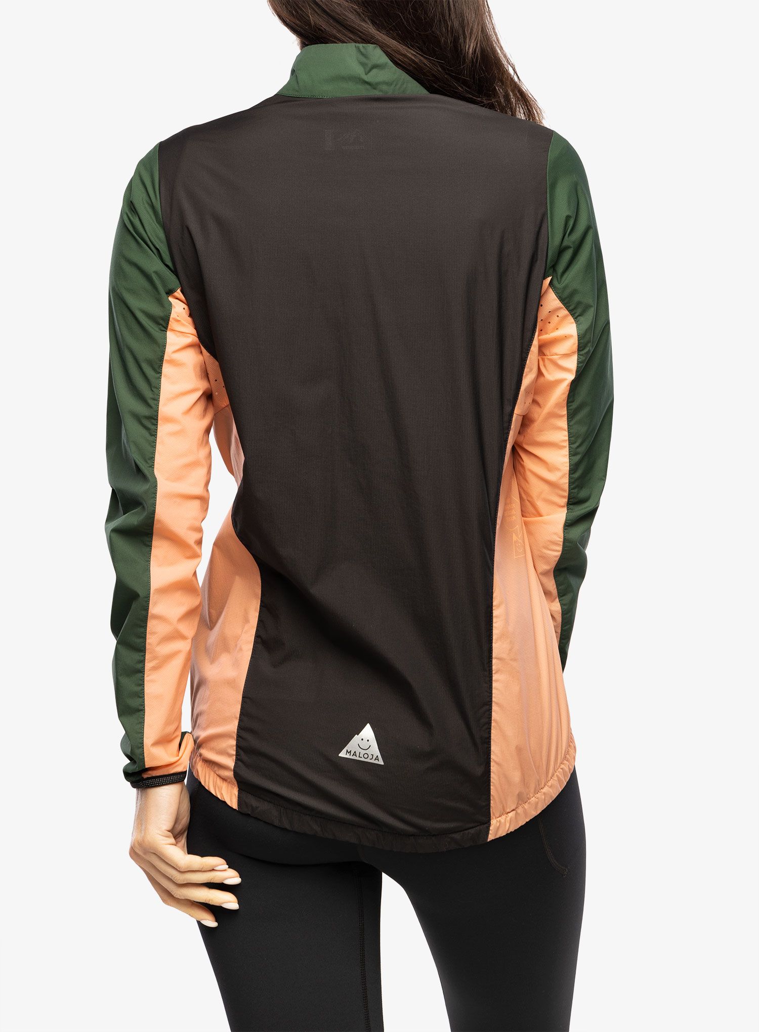 Жіноча велофутболка Maloja Seis Jacket - moonless multi
