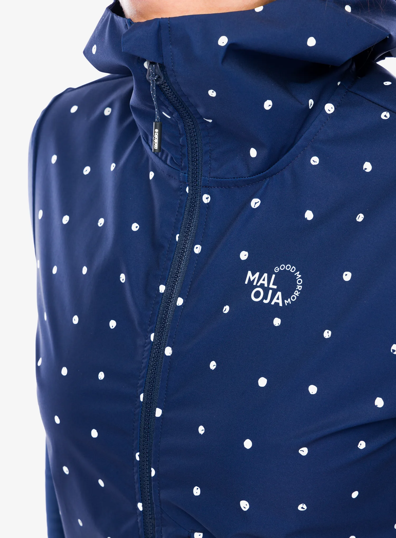 Куртка гібридна жіноча Maloja Sennes Printed - night sky bubbledots