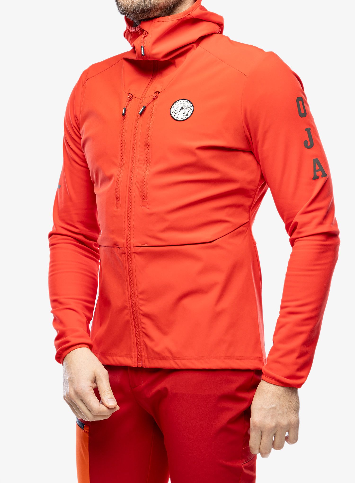 Куртка softshell Maloja Sperber - fire red