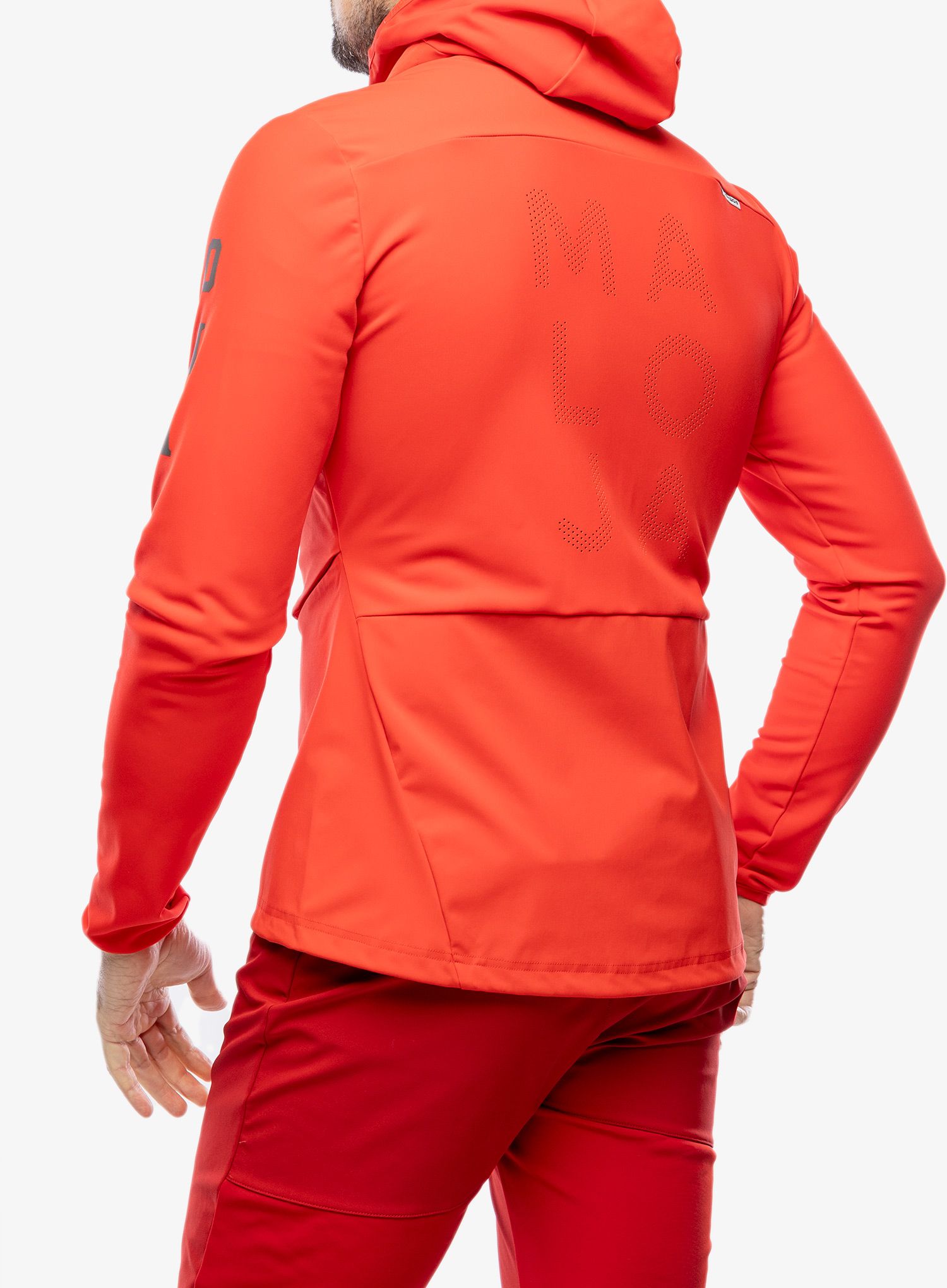 Куртка softshell Maloja Sperber - fire red