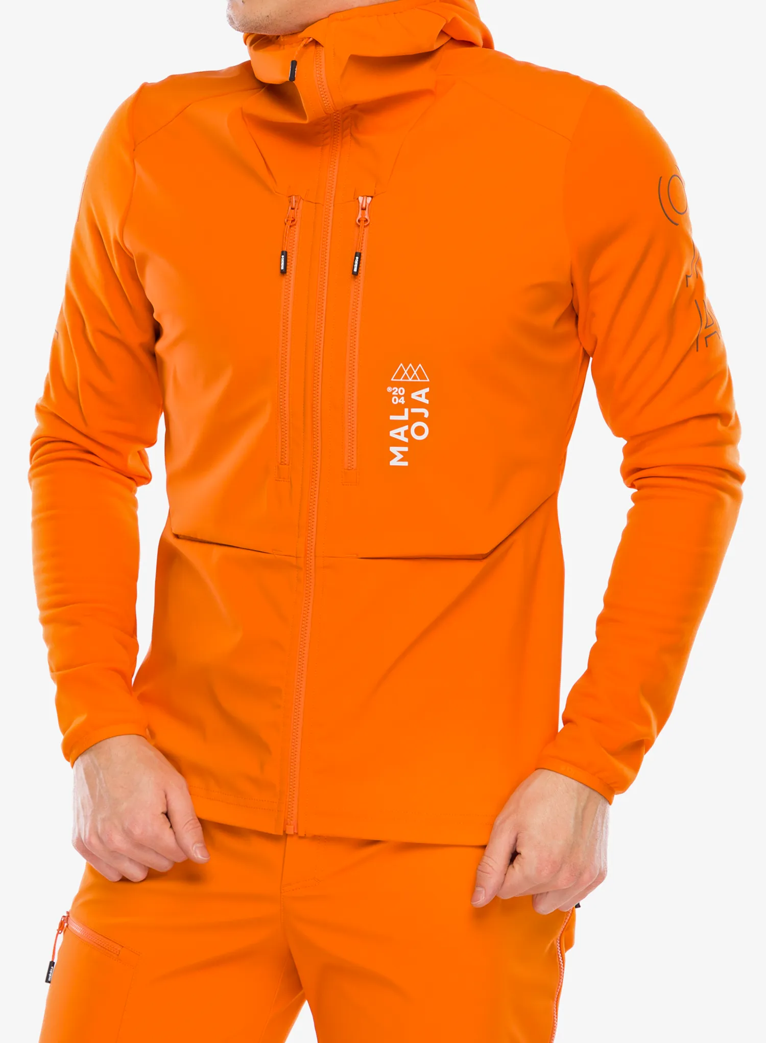 Куртка softshell Maloja Sperber - orange sun