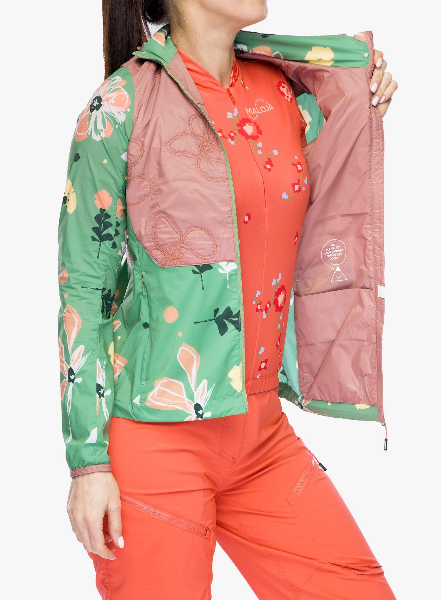 Куртка жіноча Maloja Tamara Printed - pastel clover flora