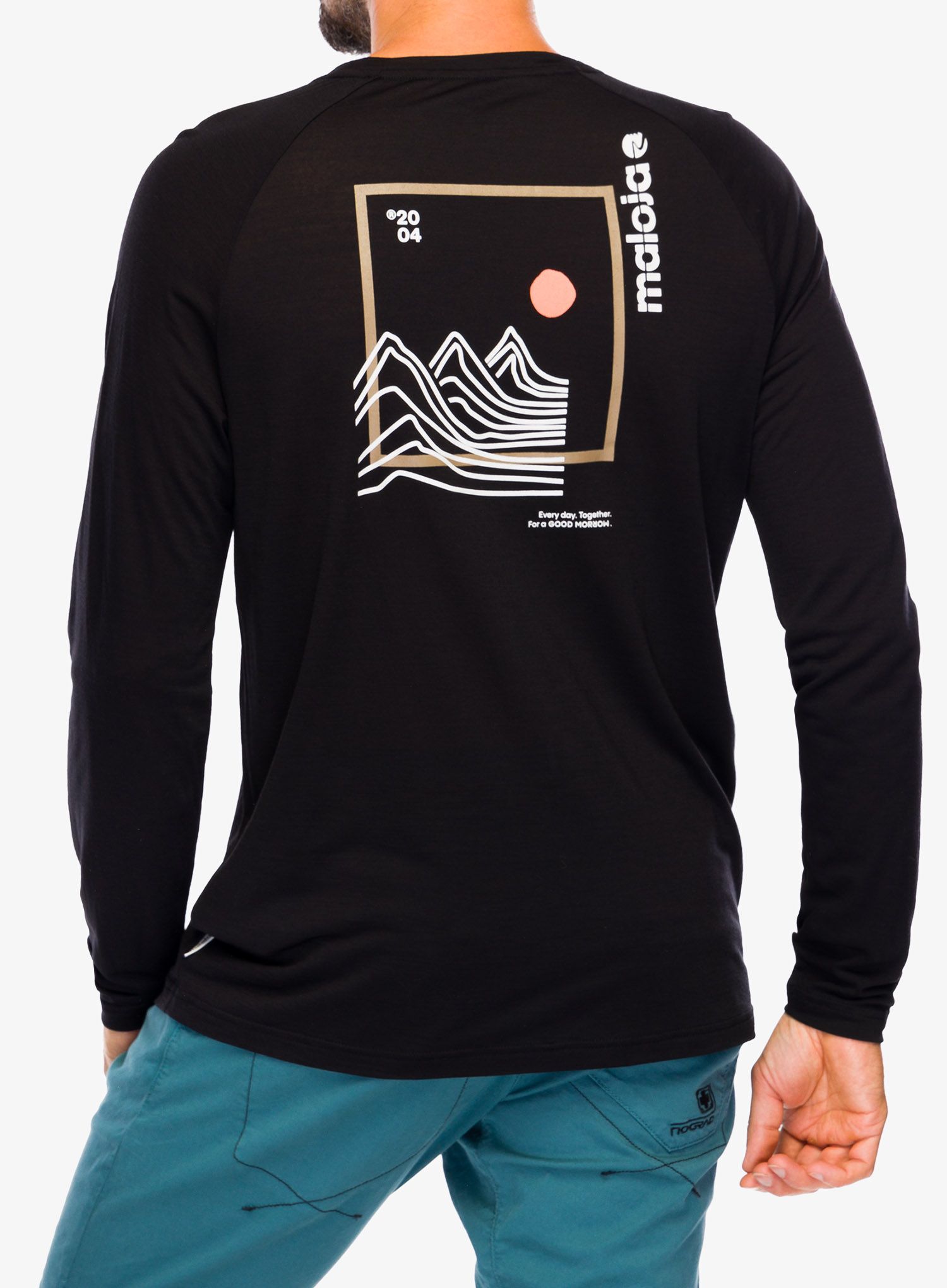 Лонгслів Maloja Traunstein - deep black