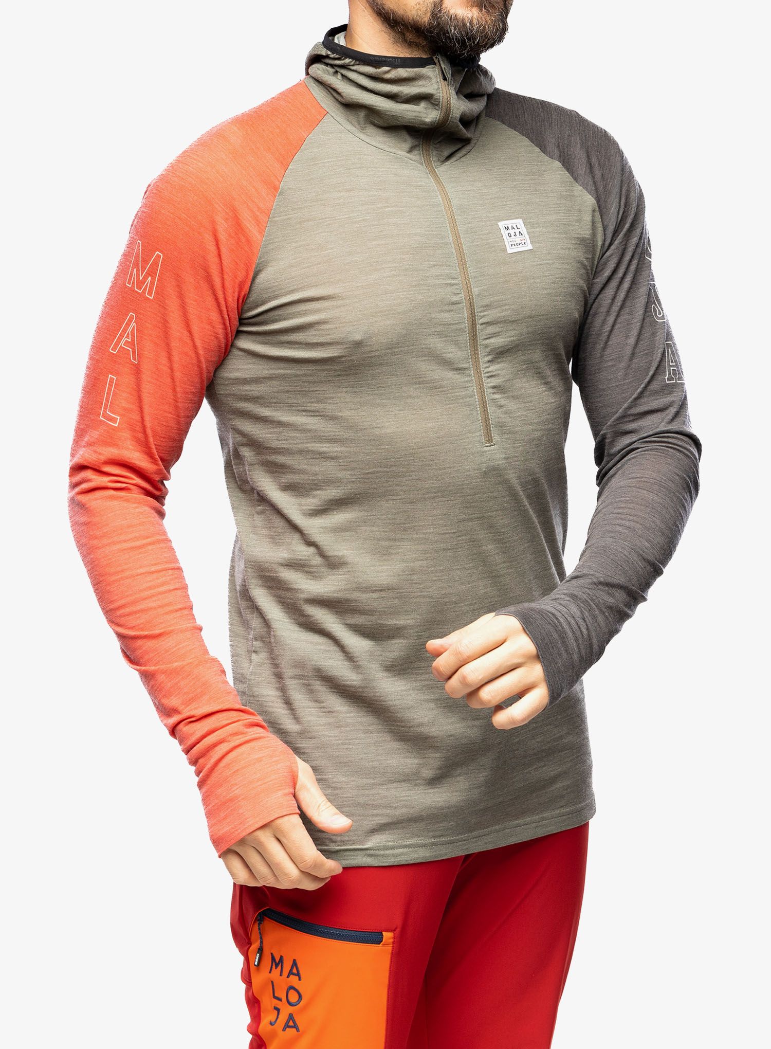 Кофта з каптуром Maloja Zordo - oak multi