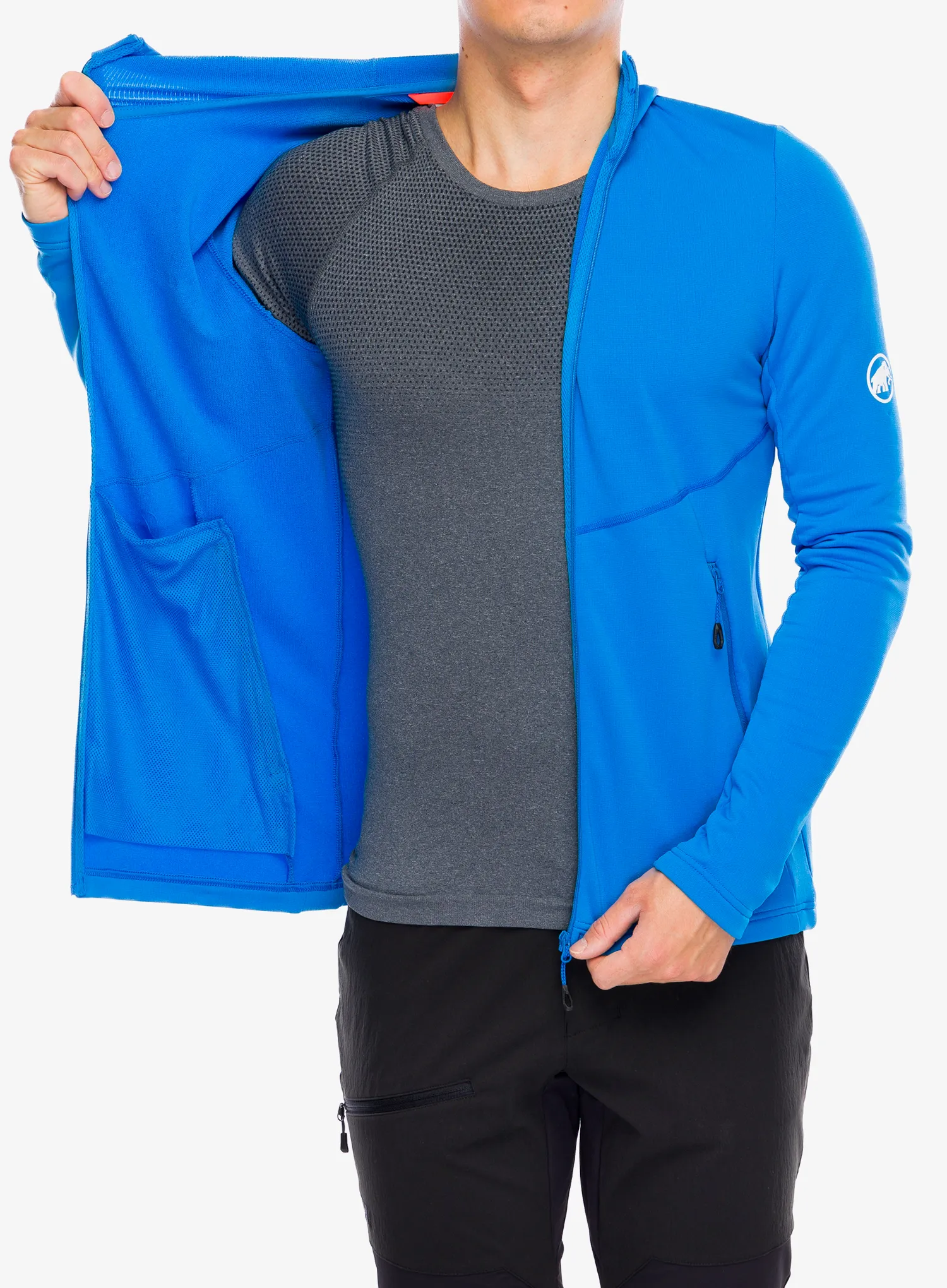 Кофта з каптуром Mammut Aconcagua Light ML Hooded Jacket - glacier blue