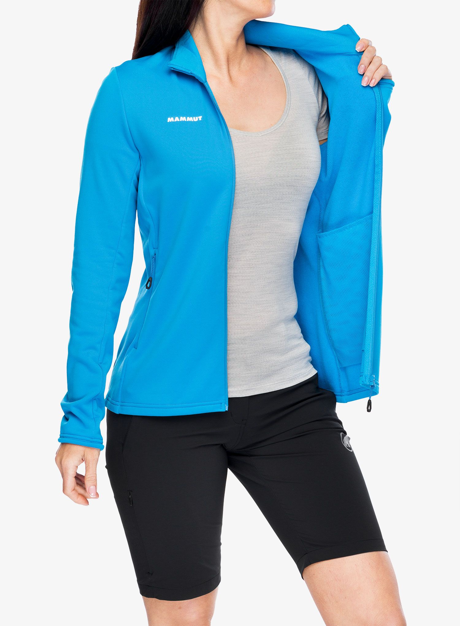 Кофта на блискавці жіноча Mammut Aconcagua Light ML Jacket - glacier blue