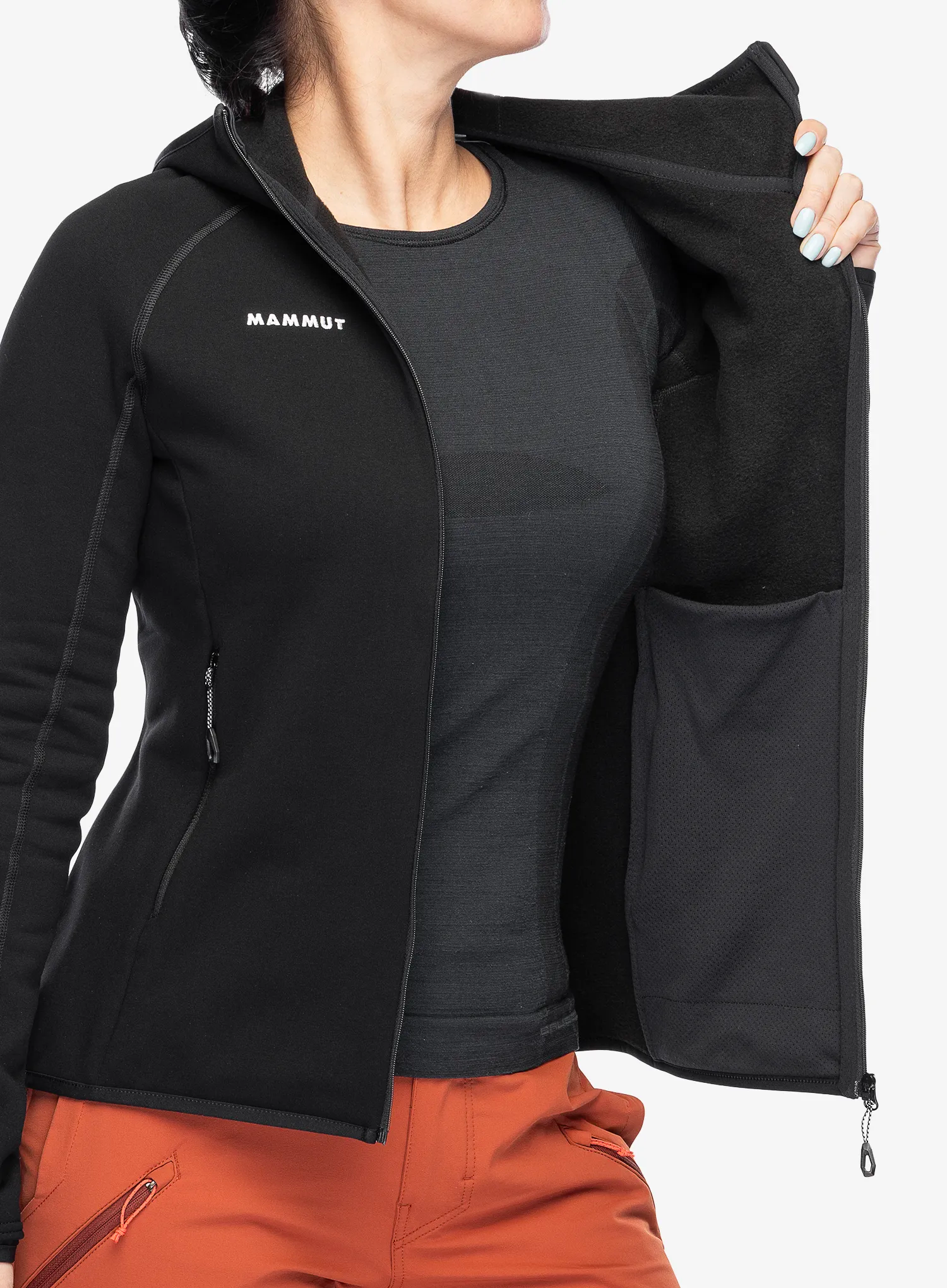 Кофта трекінгова жіноча Mammut Aconcagua ML Hooded Jacket - black