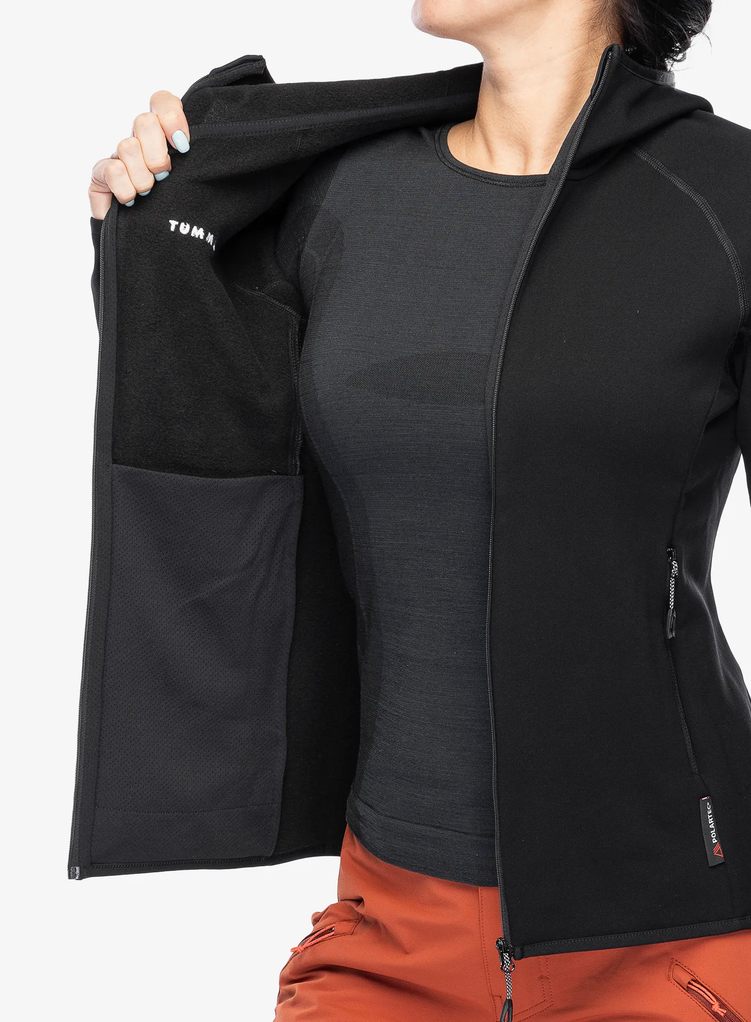 Кофта трекінгова жіноча Mammut Aconcagua ML Hooded Jacket - black