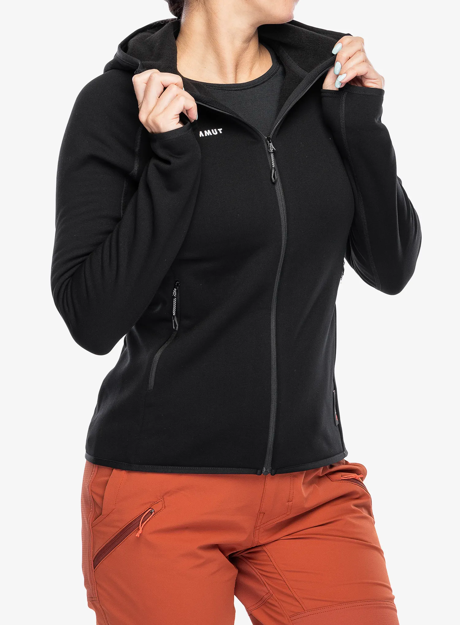 Кофта трекінгова жіноча Mammut Aconcagua ML Hooded Jacket - black