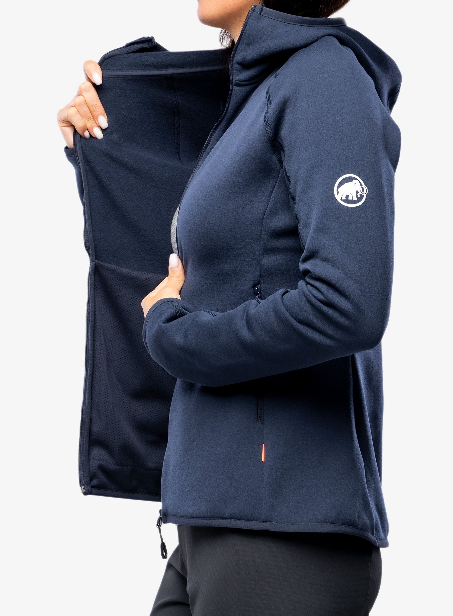 Кофта трекінгова жіноча Mammut Aconcagua ML Hooded Jacket - marine