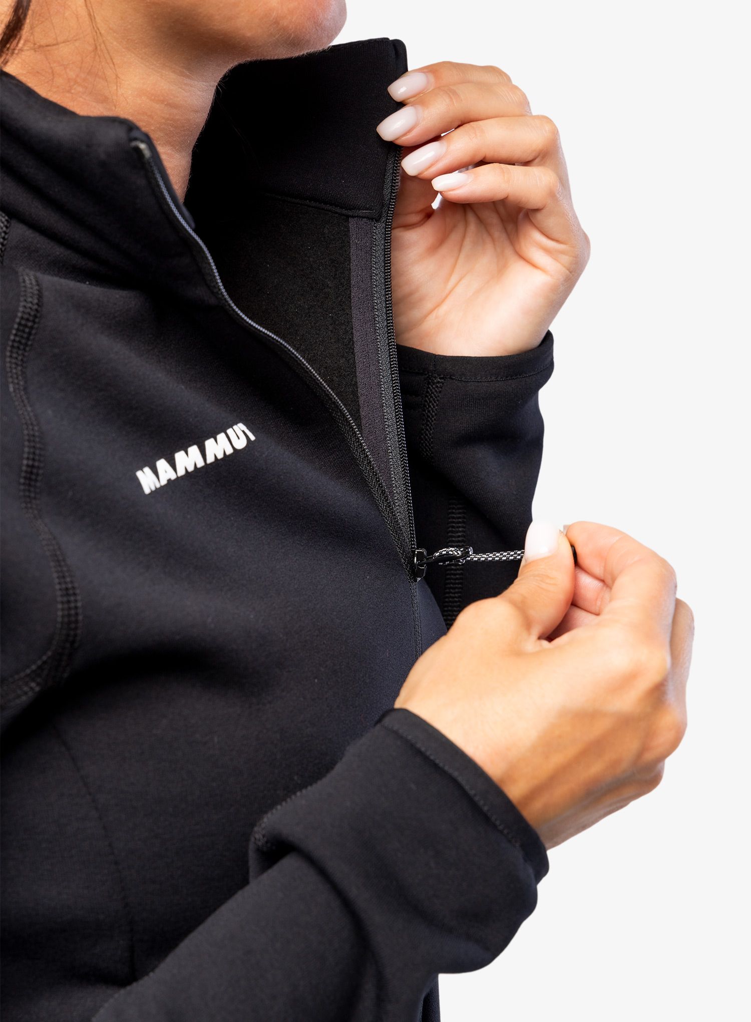 Кофта флісова жіноча Mammut Aconcagua ML Jacket - black