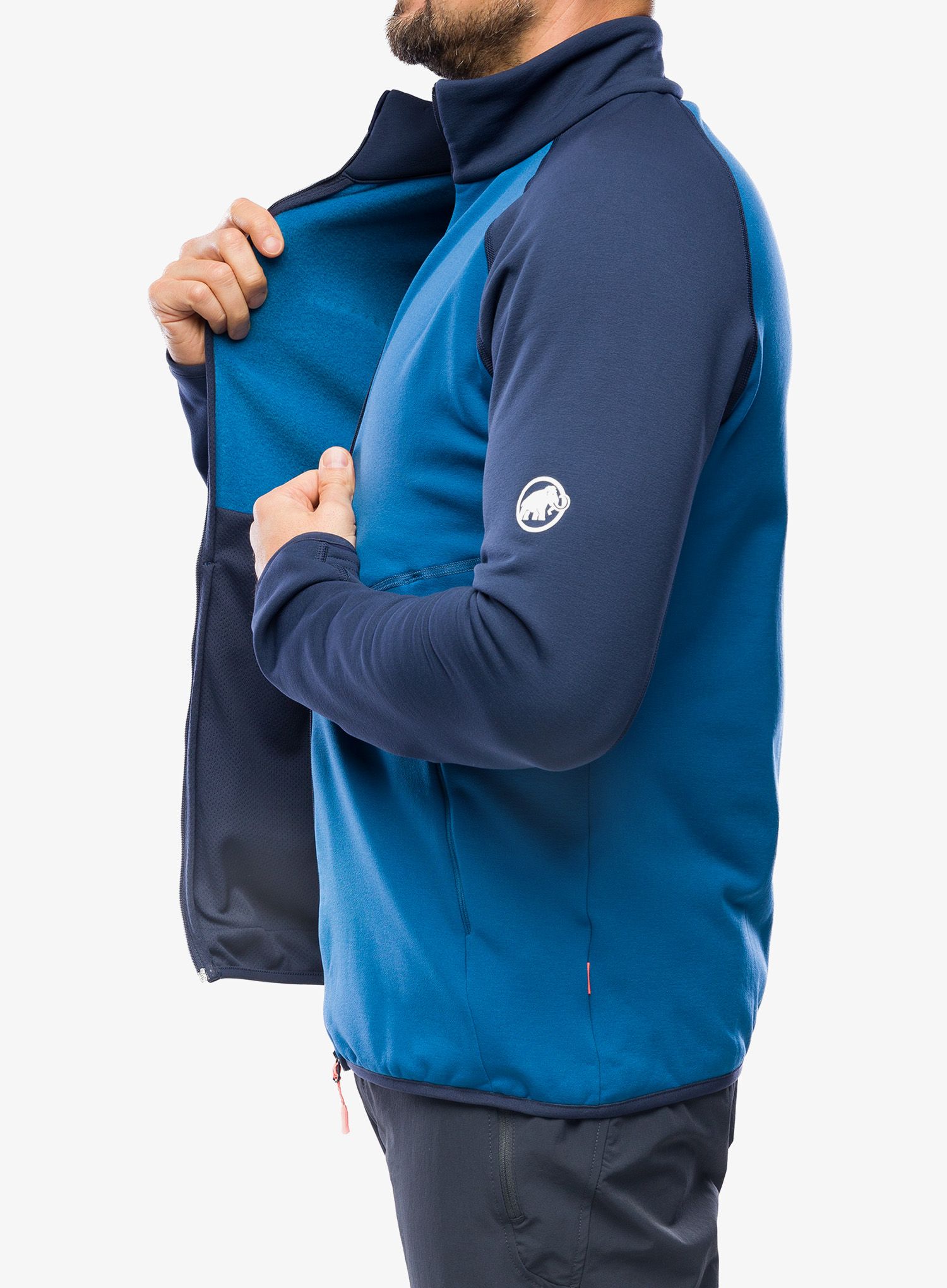 Кофта флісова Mammut Aconcagua ML Jacket - deep ice/marine