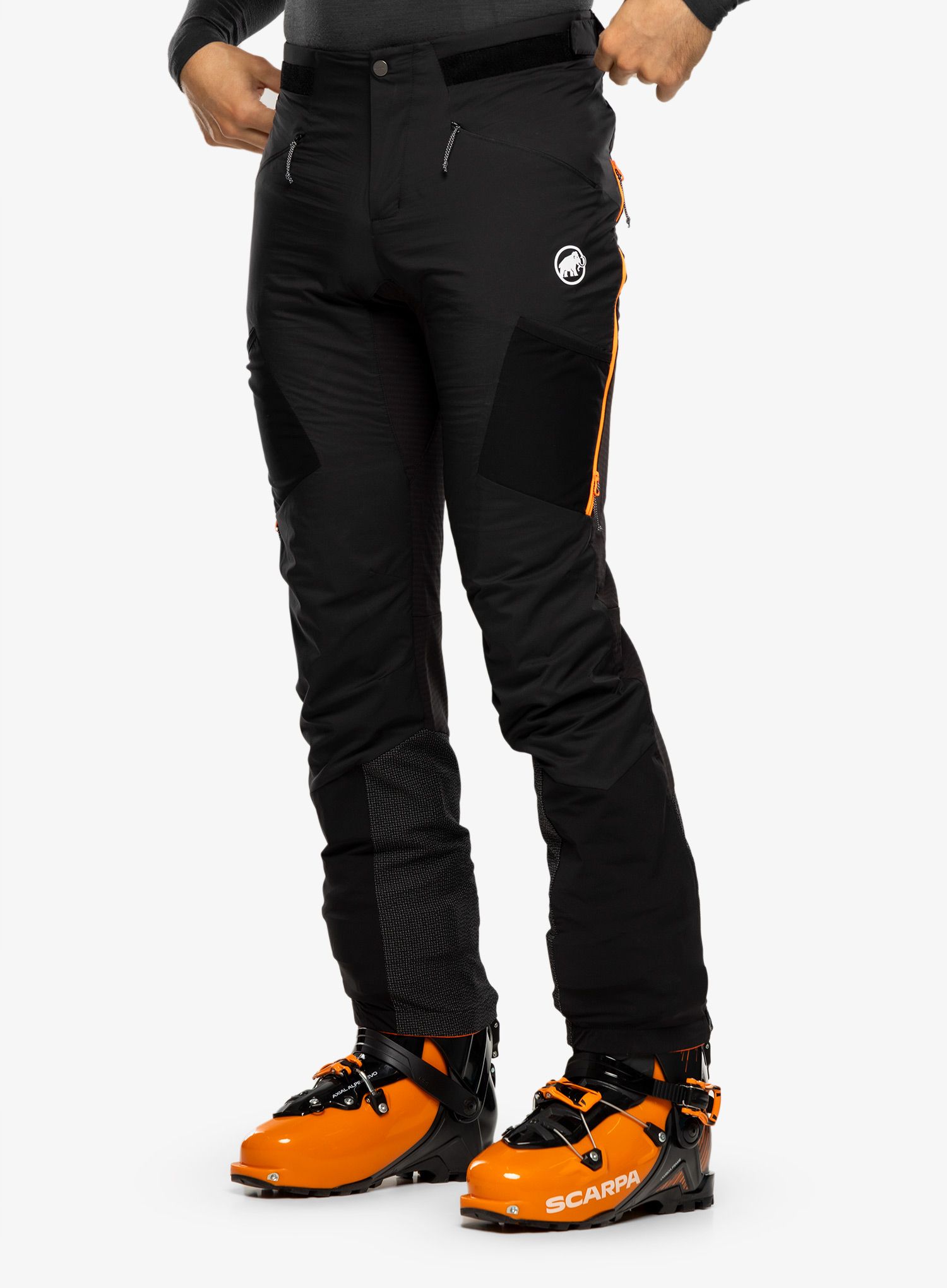 Штани утеплені Mammut Aenergy IN Hybrid Pants - black/vibrant orange