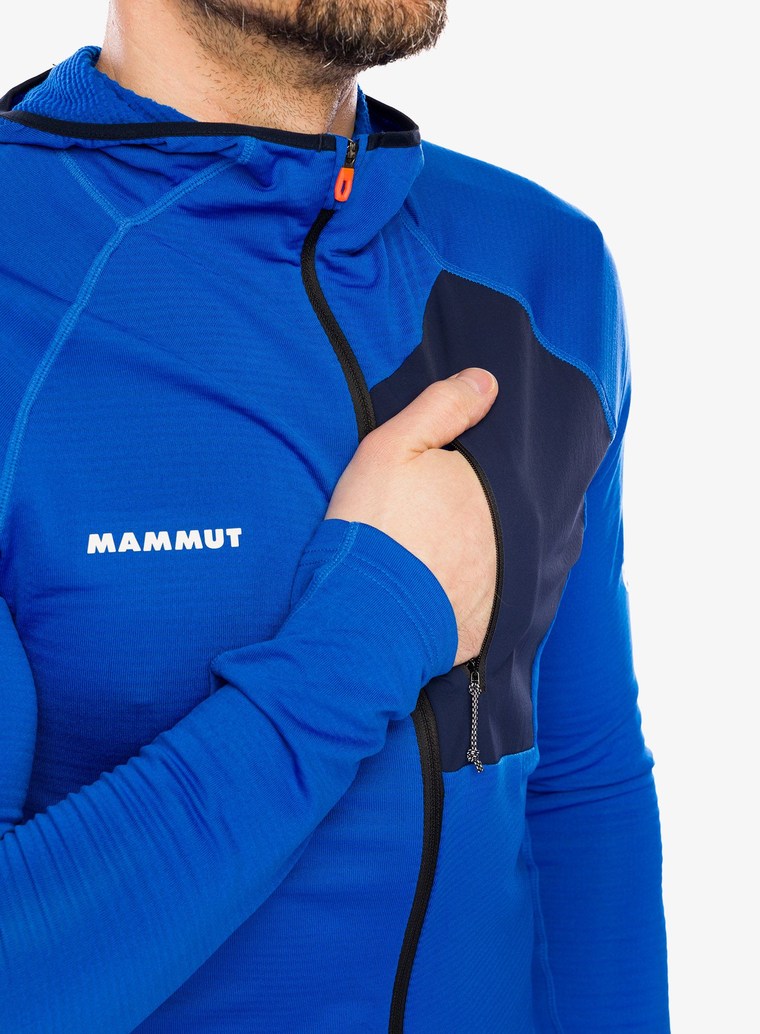 Кофта з каптуром Mammut Aenergy Light ML Hooded Jacket - azurit/marine