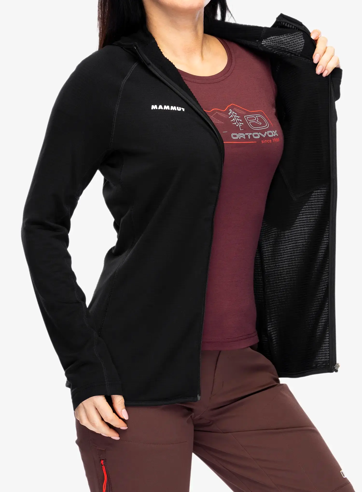 Кофта з каптуром жіноча Mammut Aenergy Light ML Hooded Jacket - black