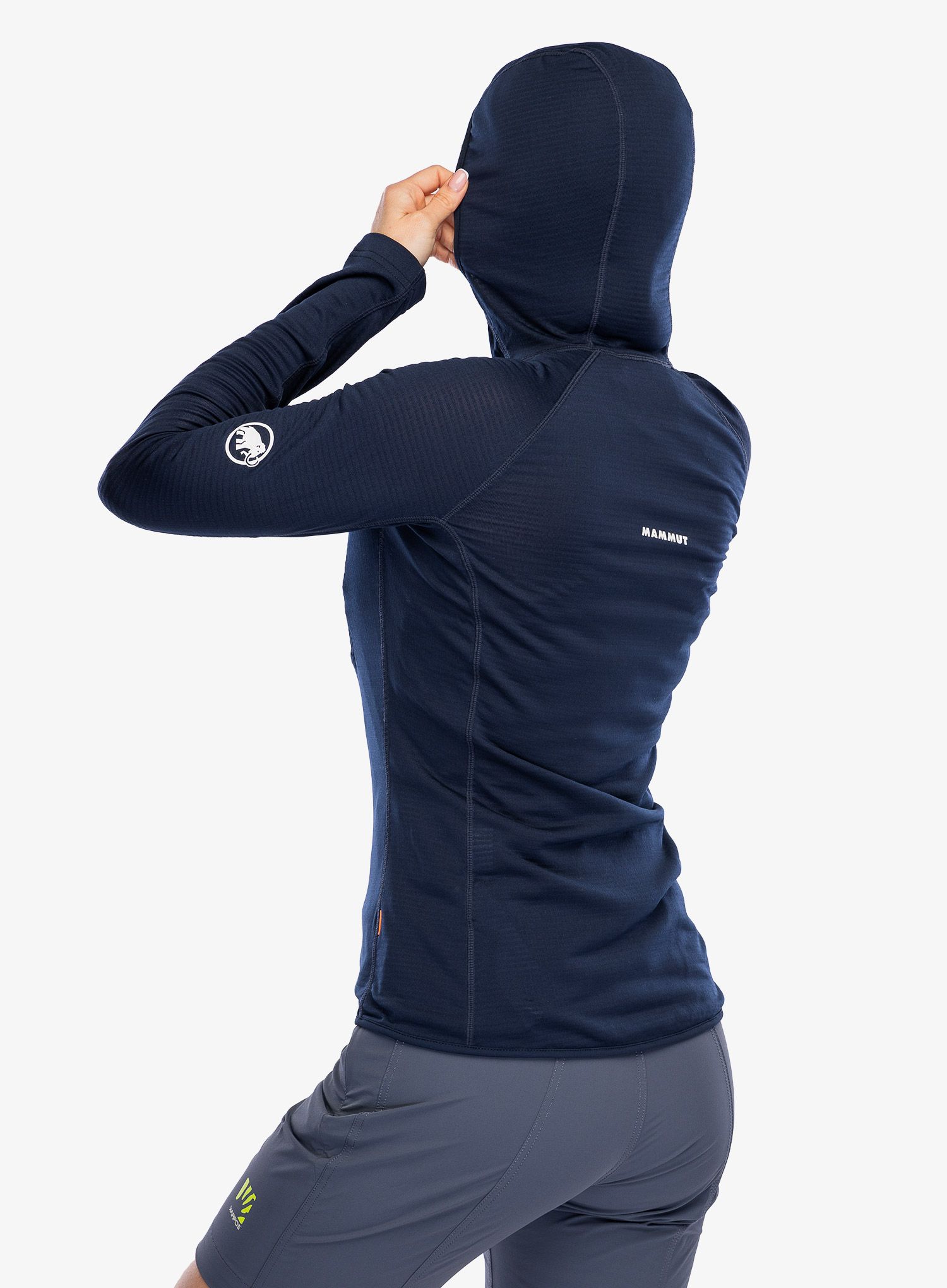 Кофта на блискавці жіноча Mammut Aenergy Light ML Hooded Jacket - marine