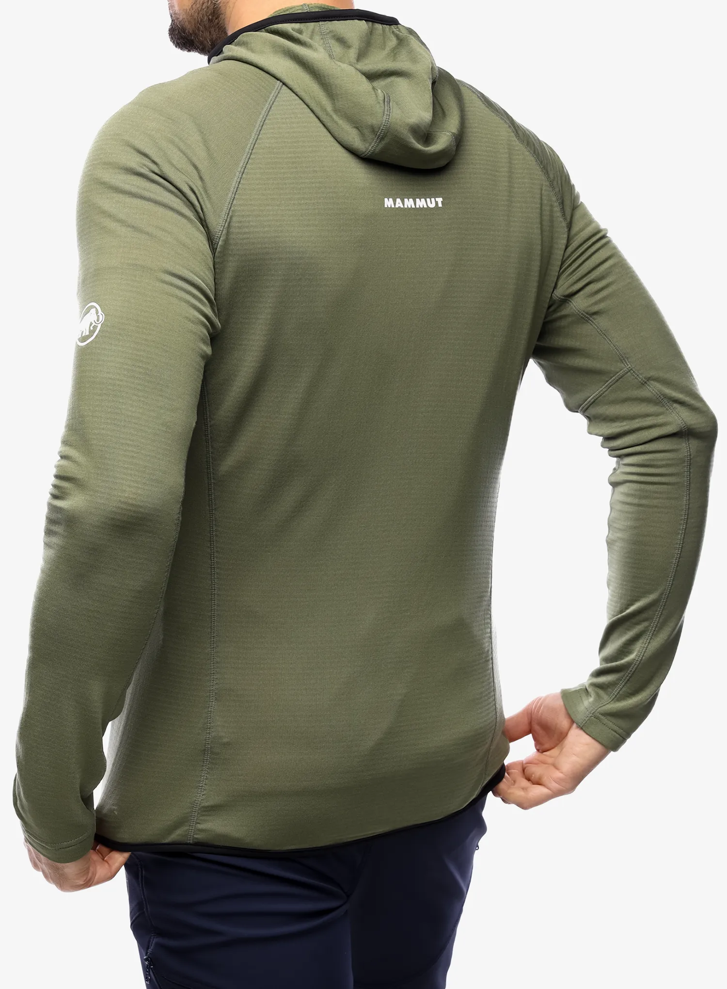 Кофта з каптуром Mammut Aenergy Light ML Hooded Jacket - marsh/dark marsh