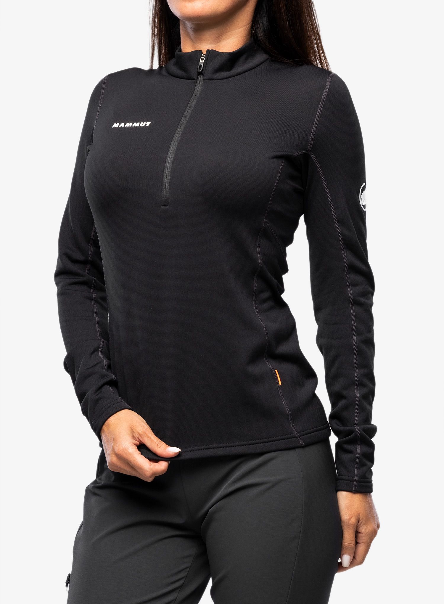 Кофта жіноча без каптура Mammut Aenergy ML Half Zip Pull - black
