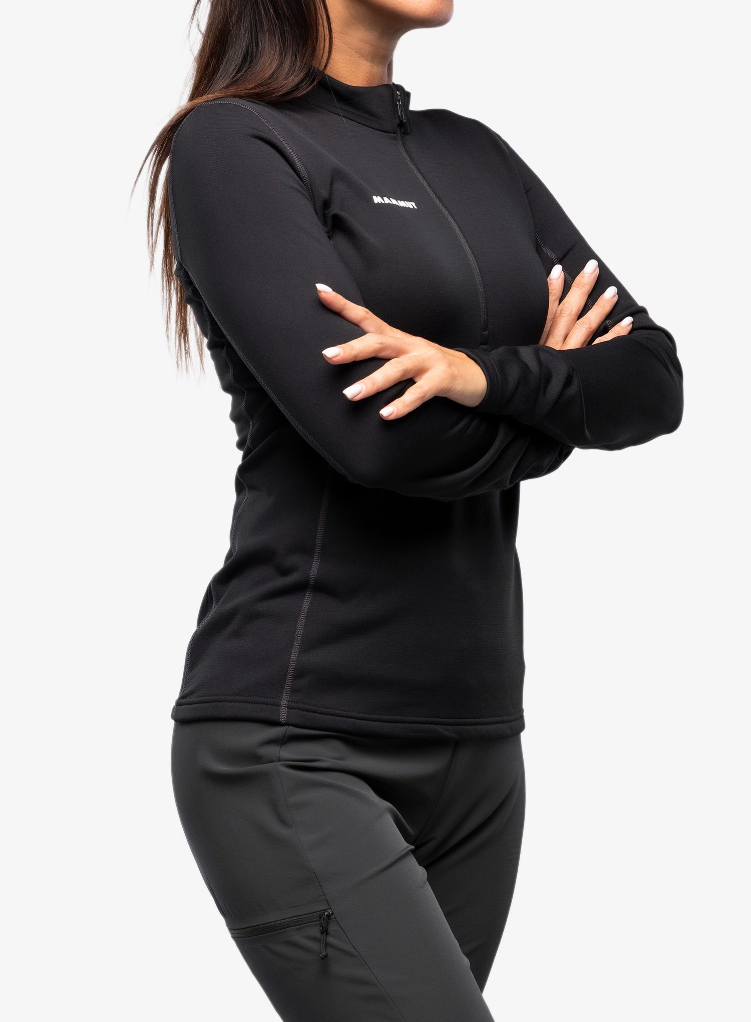 Кофта жіноча без каптура Mammut Aenergy ML Half Zip Pull - black