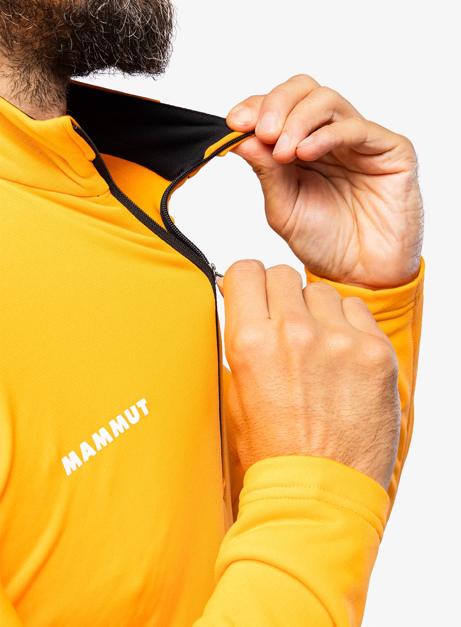 Кофта флісова Mammut Aenergy ML Half Zip Pull - tangerine/black
