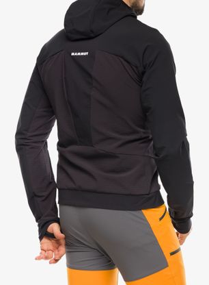 Куртка softshell Mammut Aenergy SO Hybrid Hooded Jacket - black/vibrant orange