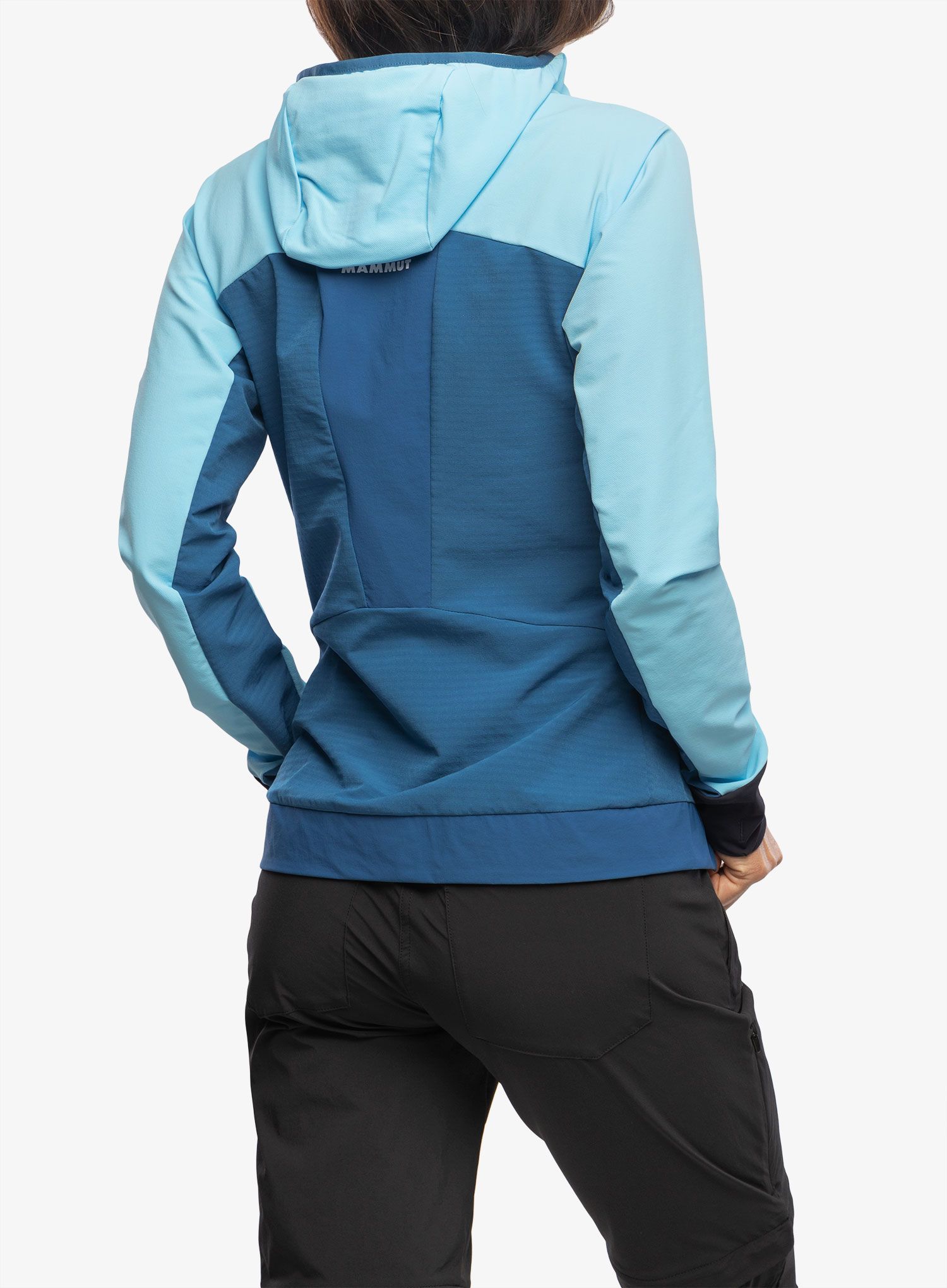 Куртка softshell жіноча Mammut Aenergy SO Hybrid Hooded Jacket - cool blue/deep ice