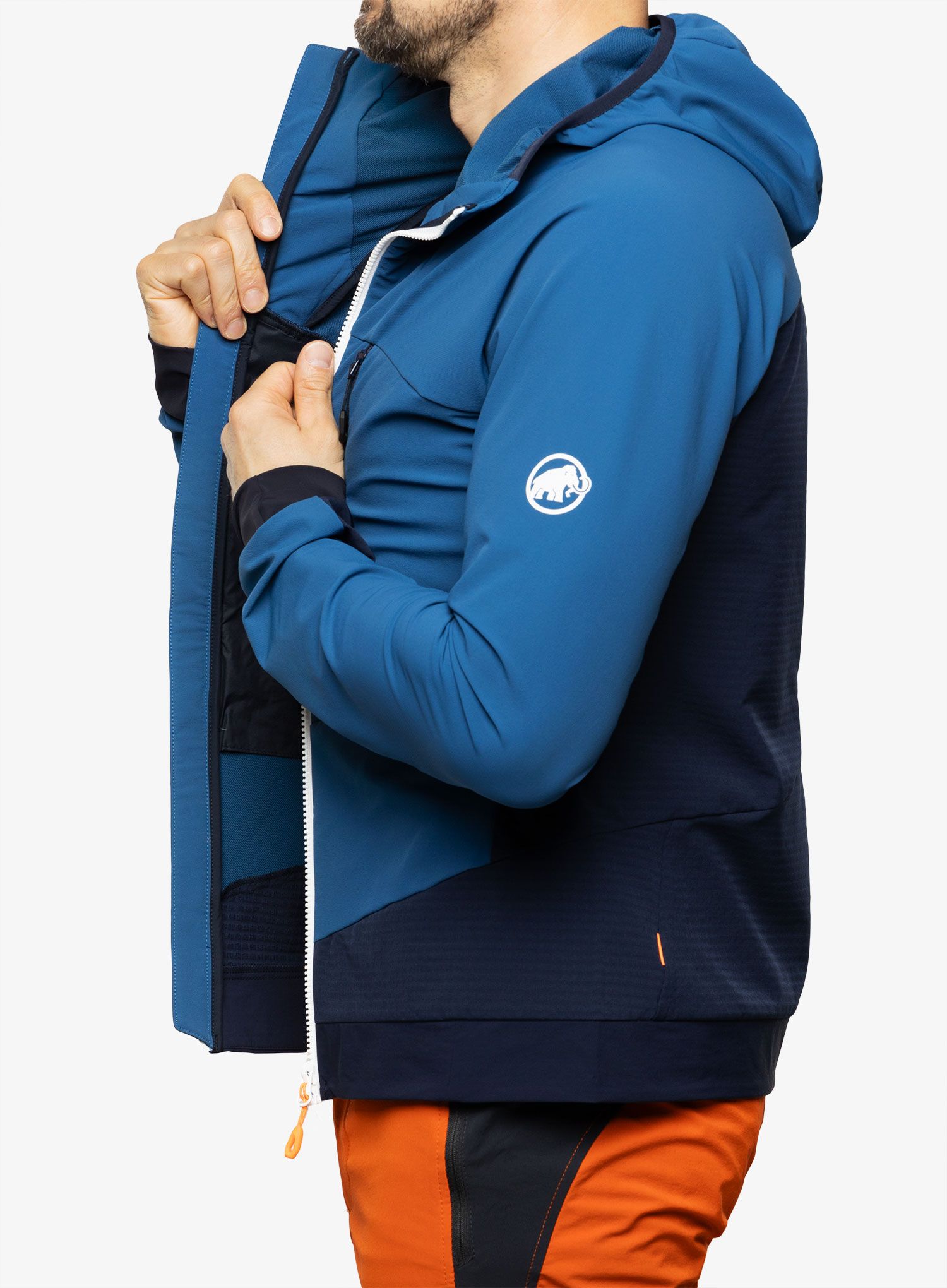Куртка softshell Mammut Aenergy SO Hybrid Hooded Jacket - deep ice/marine