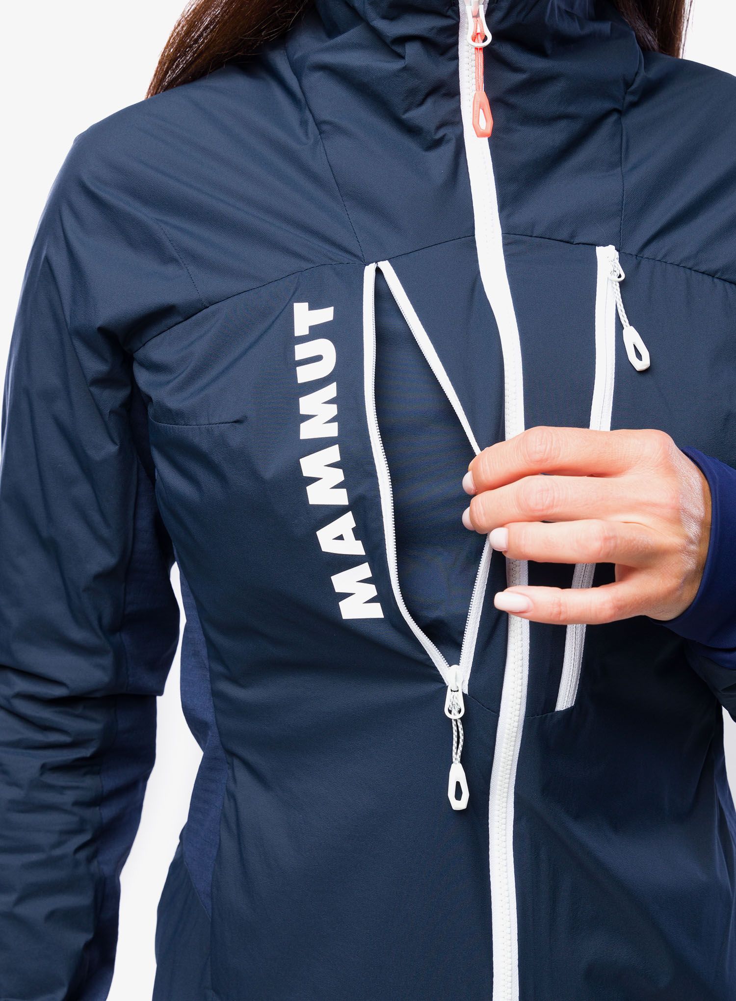 Куртка гібридна жіноча Mammut Aenergy IN Hybrid Jacket - marine/white