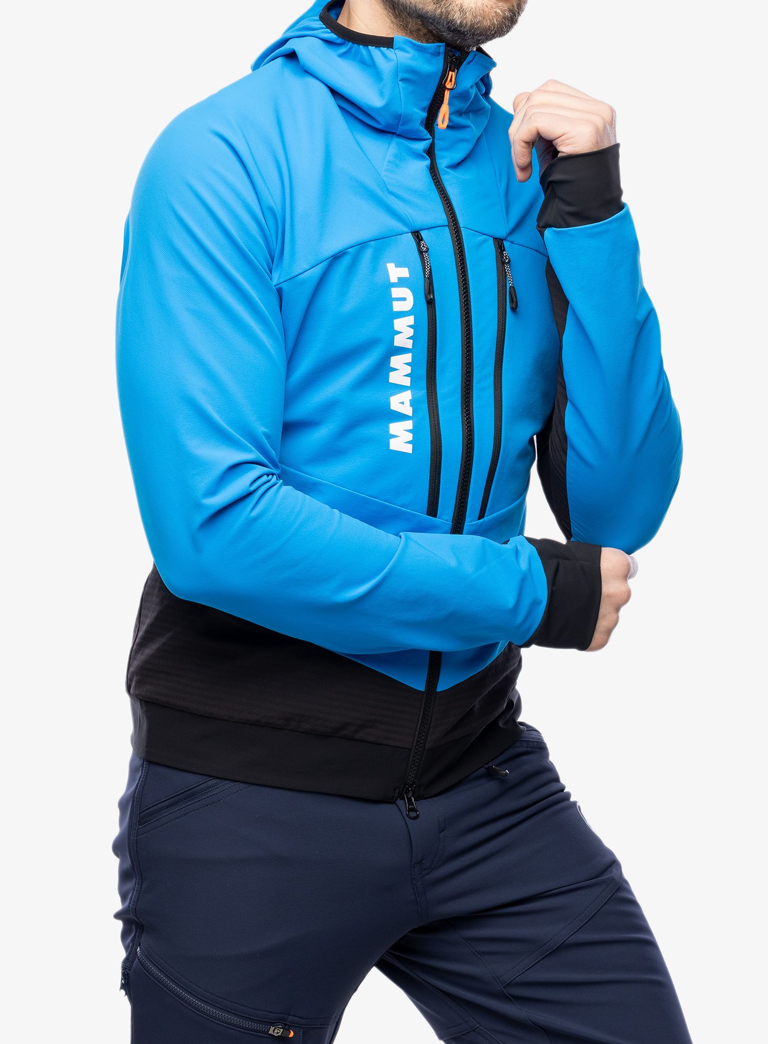 Куртка softshell Mammut Aenergy SO Hybrid Hooded Jacket - glacier blue/black