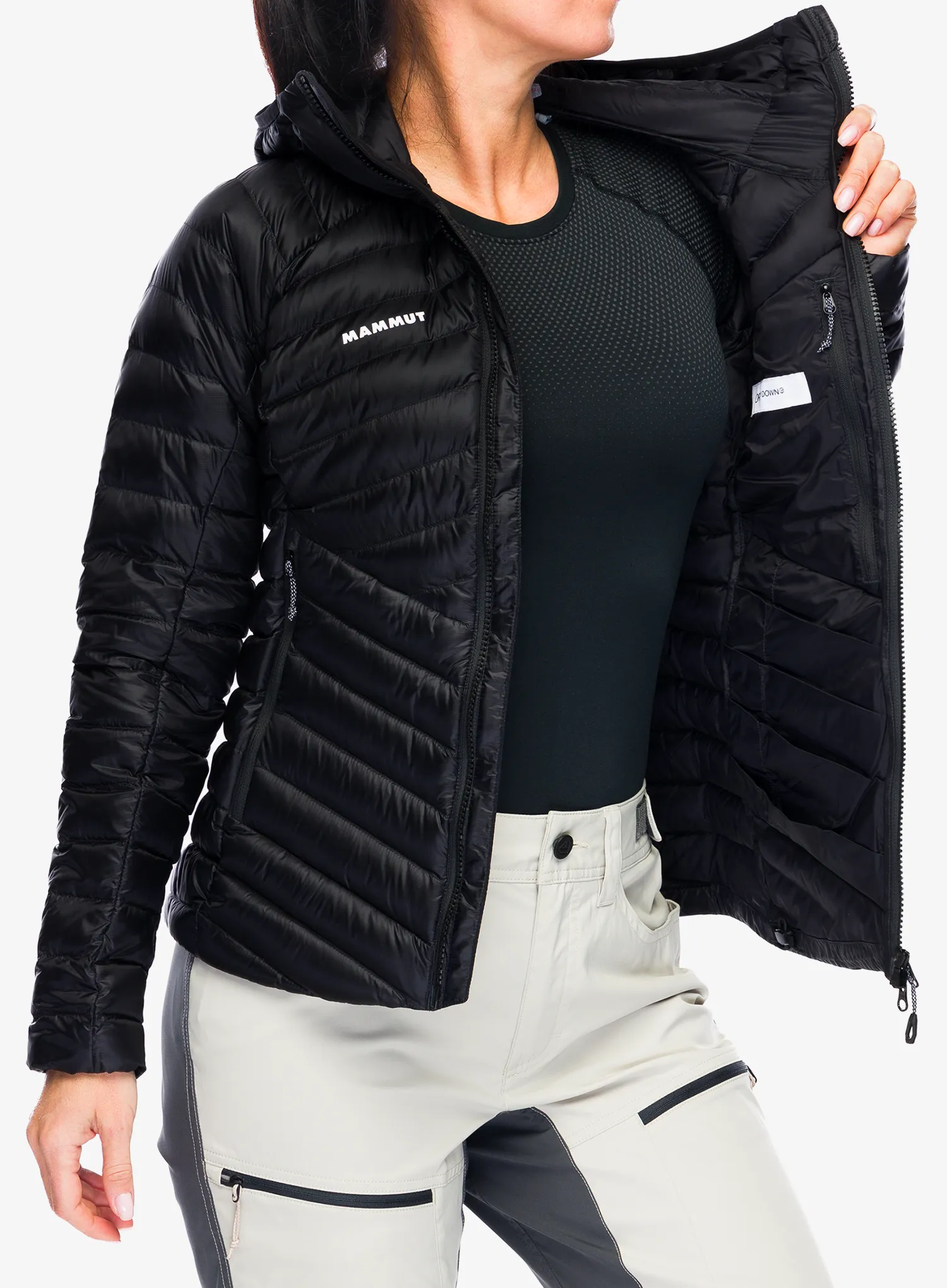 Пуховик жіноча Mammut Broad Peak IN Hooded Jacket - blk