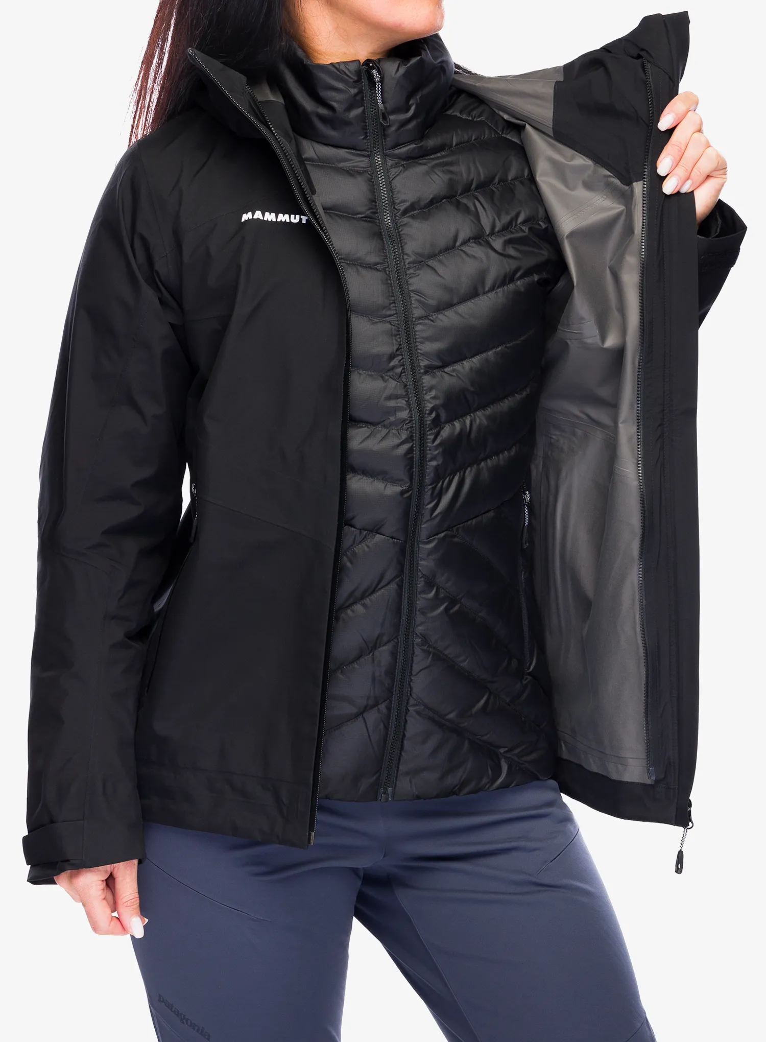Куртка жіноча Mammut Convey 3in1 HS Hooded Jacket - black/black