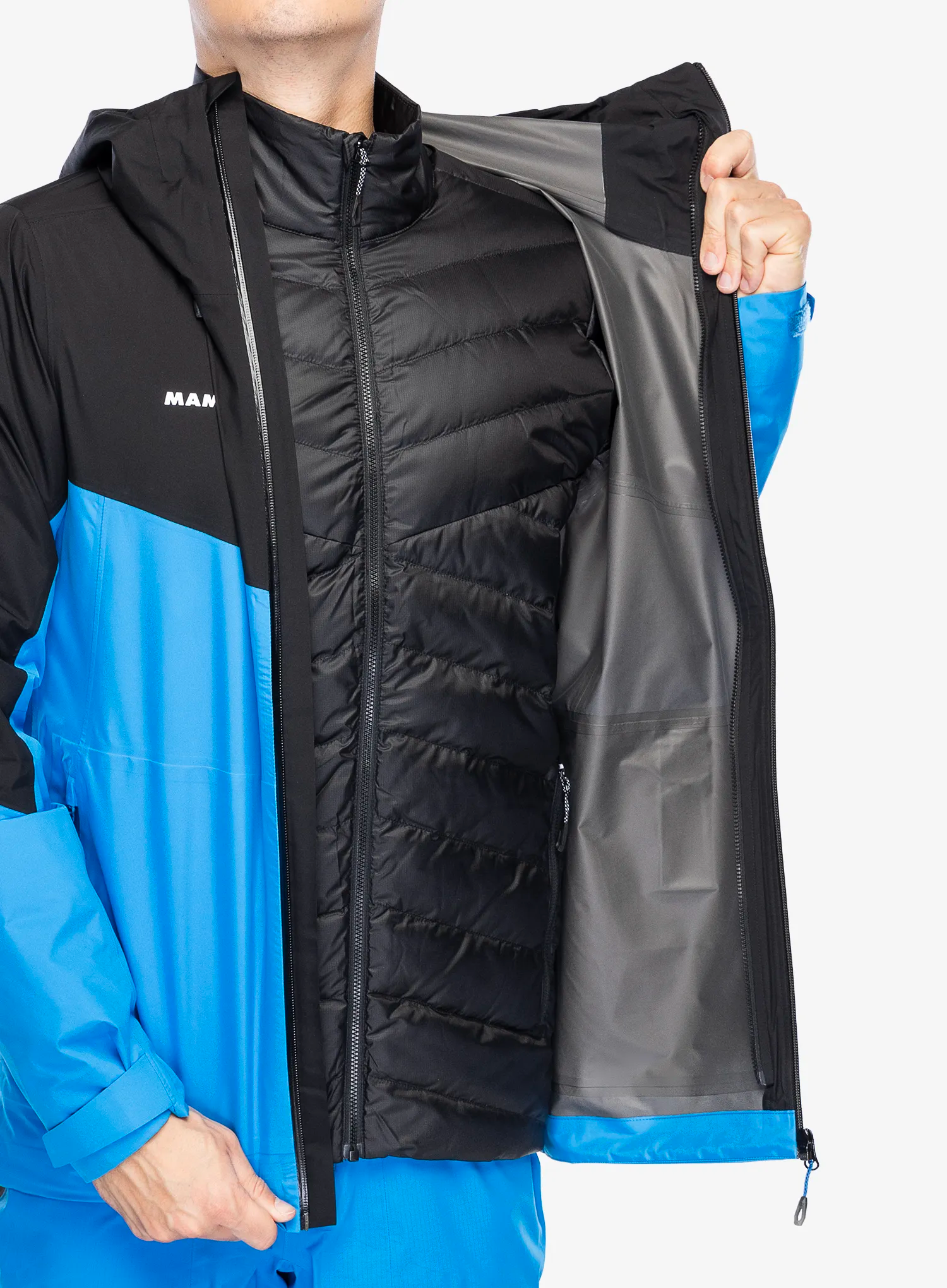 Куртка Mammut Convey 3in1 HS Hooded Jacket - glacier blue/black