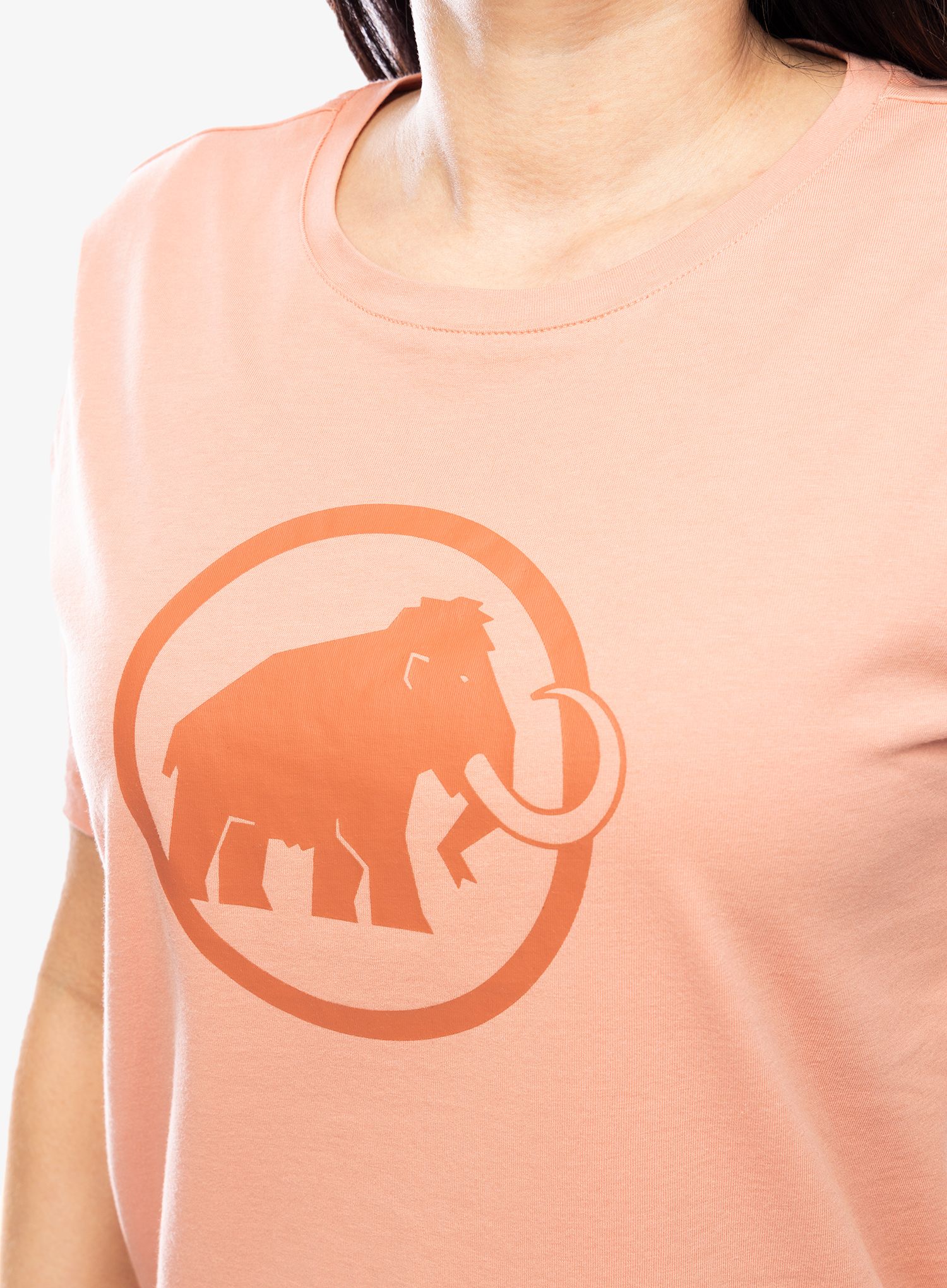 Футболка з принтом жіноча Mammut Core T-Shirt Classic - quartz dust/dust